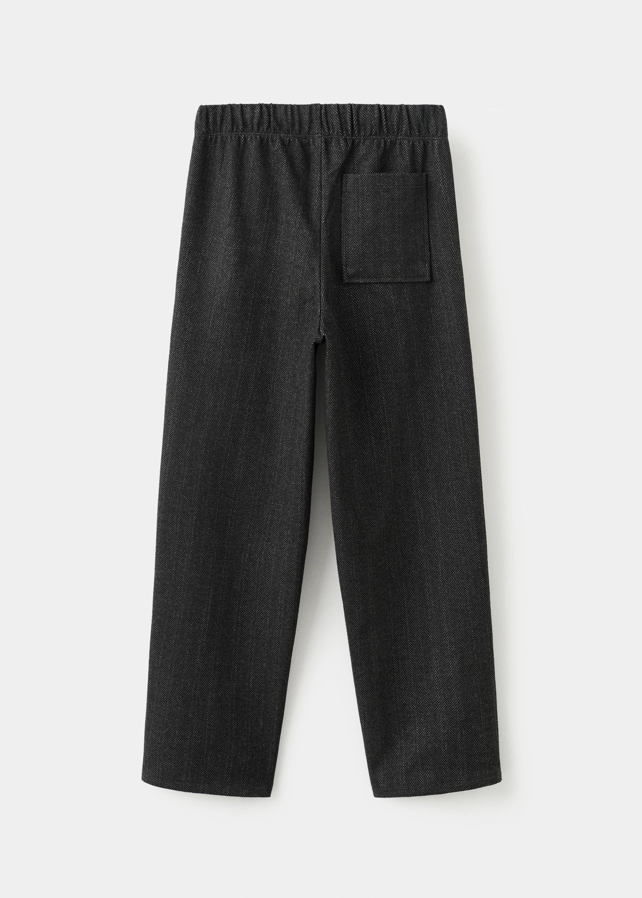 Herringbone straight pants - Reverse of the article