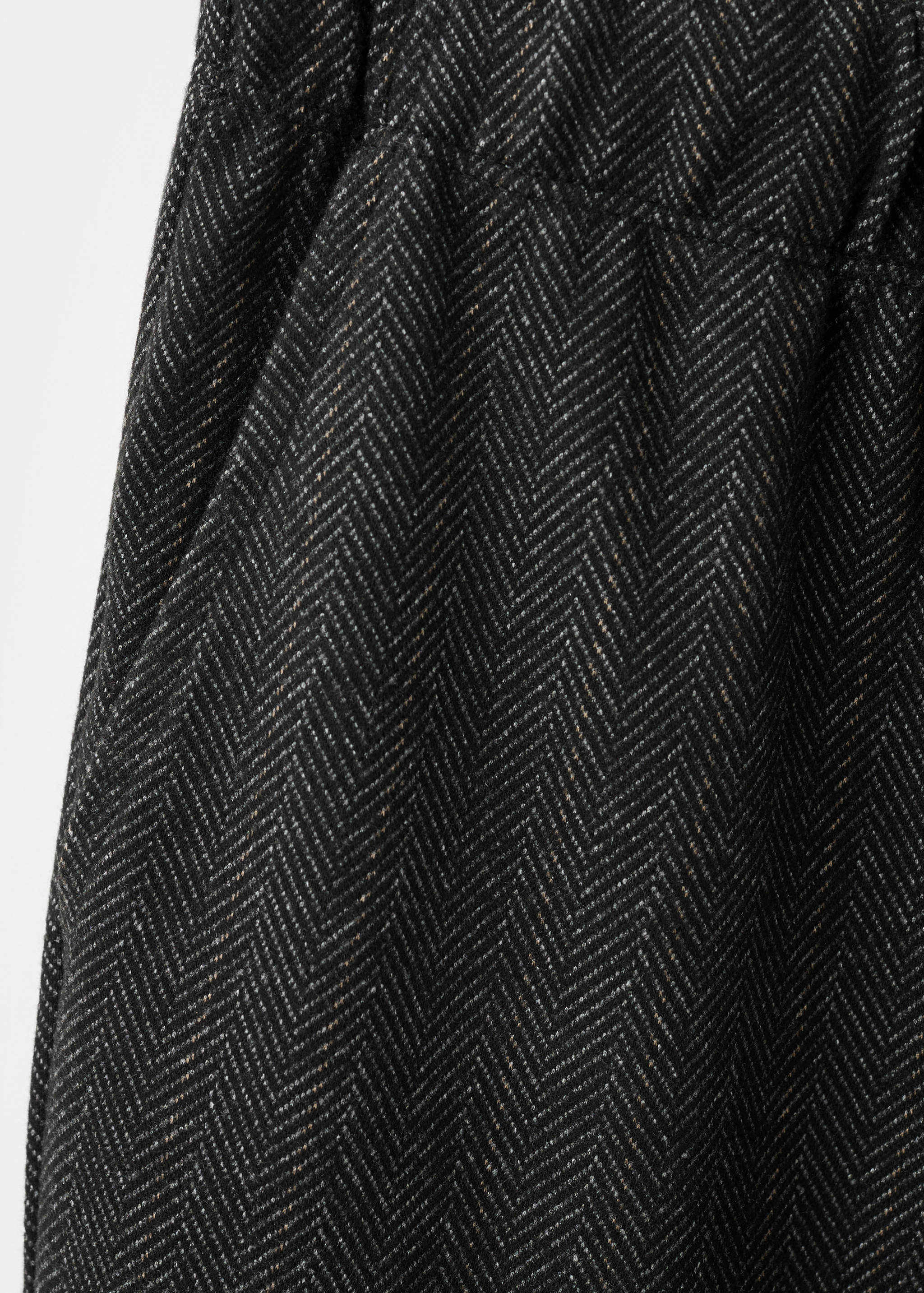 Herringbone straight pants - Details of the article 0