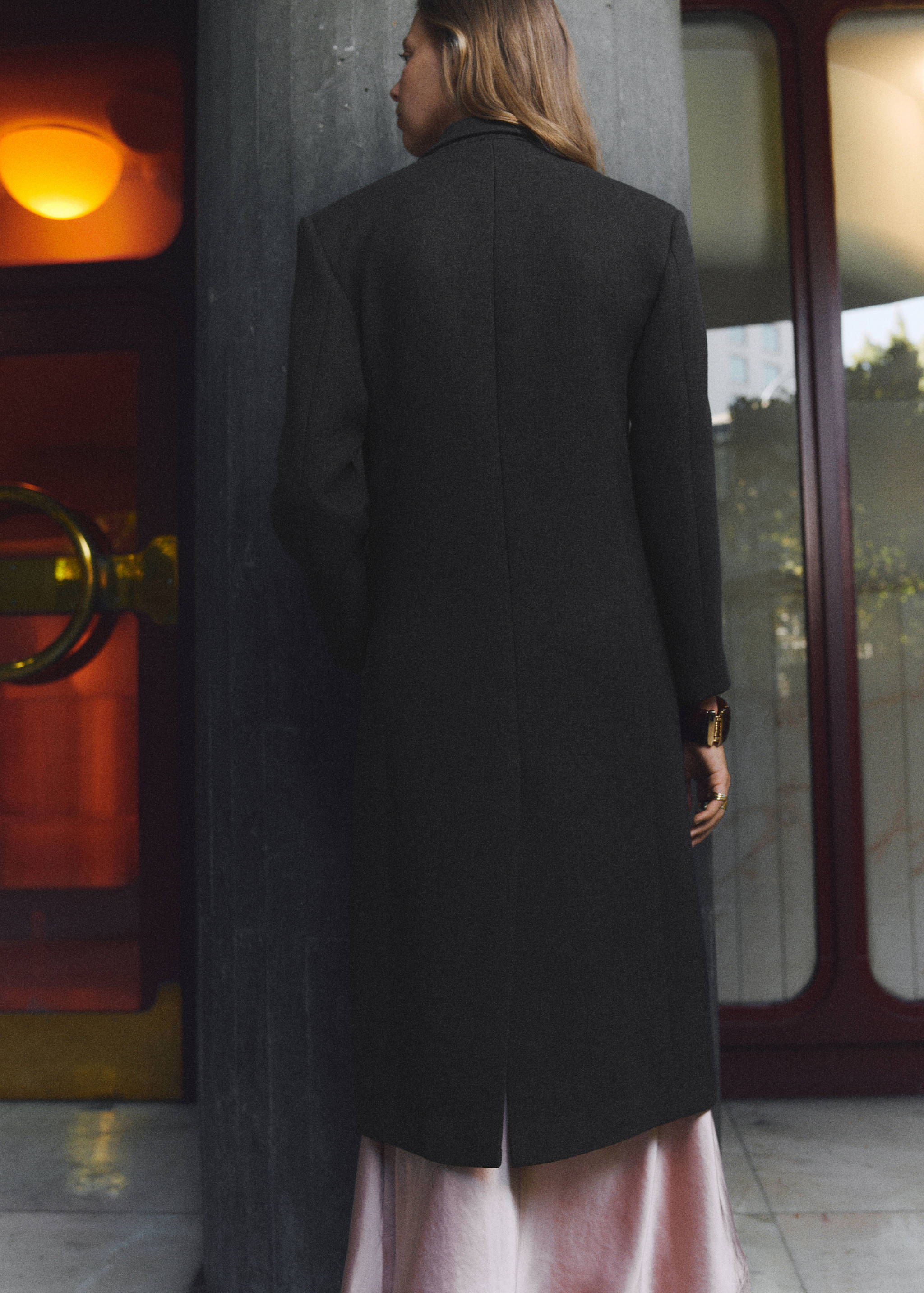 Manteau long à double boutonnage - Verso de l’article