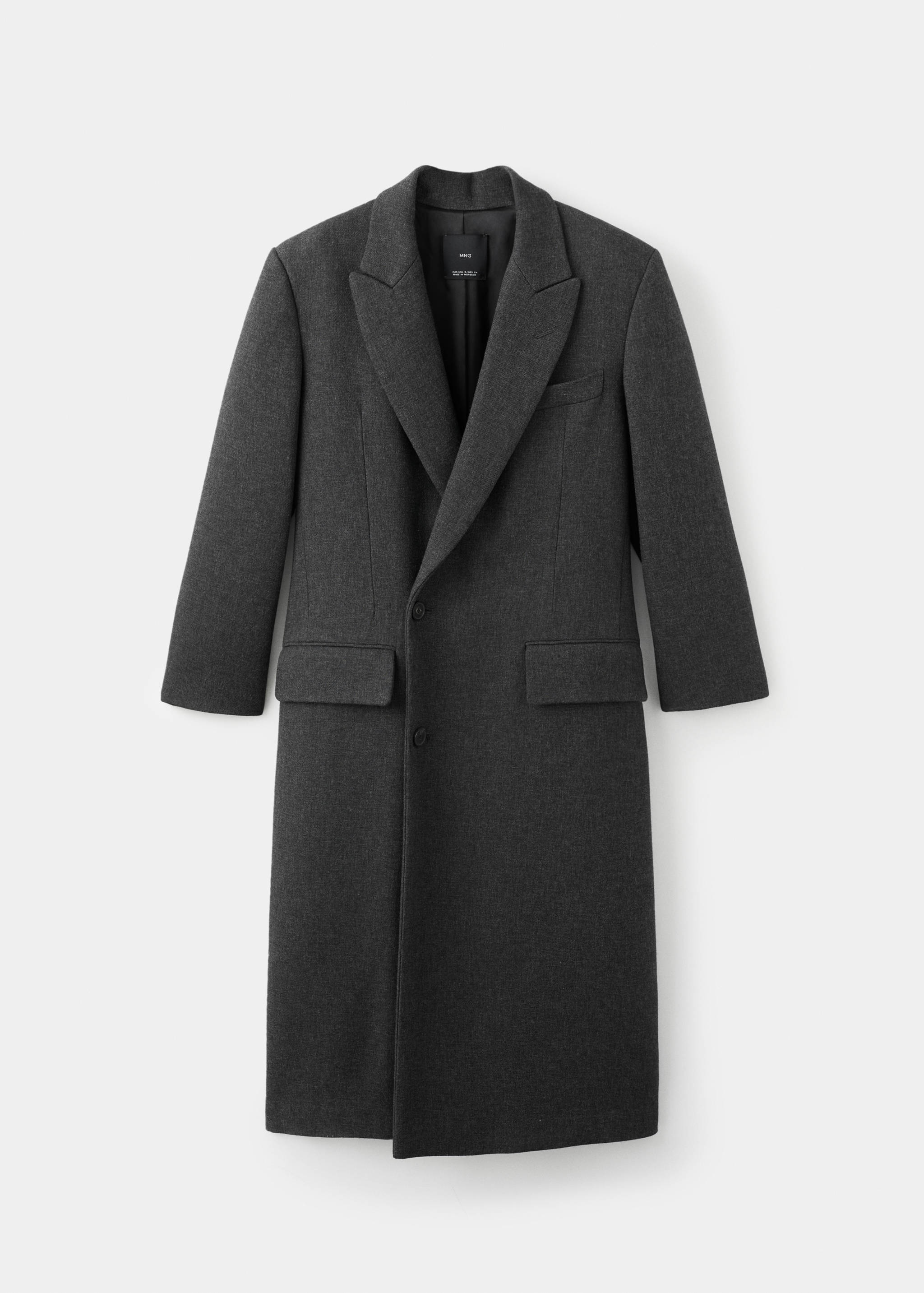 Long double-breasted coat - Article without model