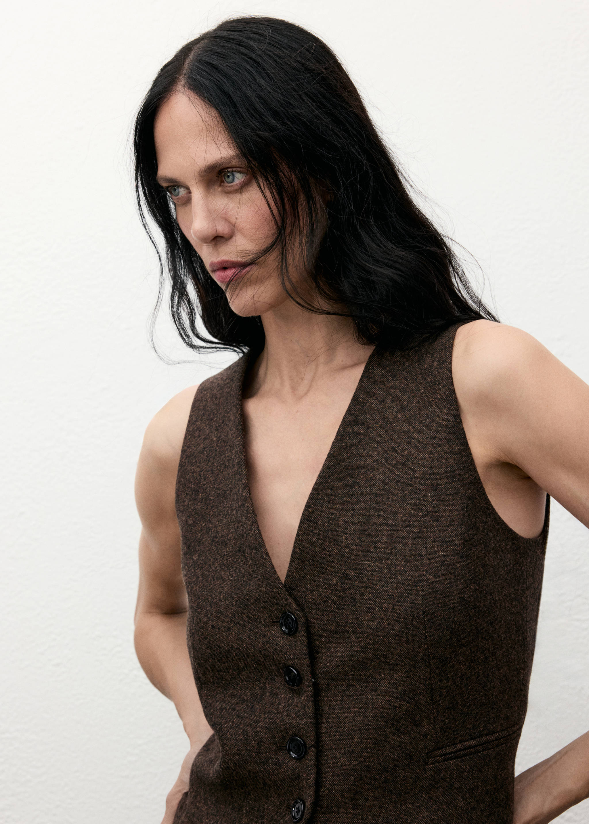 Speckled wool waistcoat - Details of the article 1