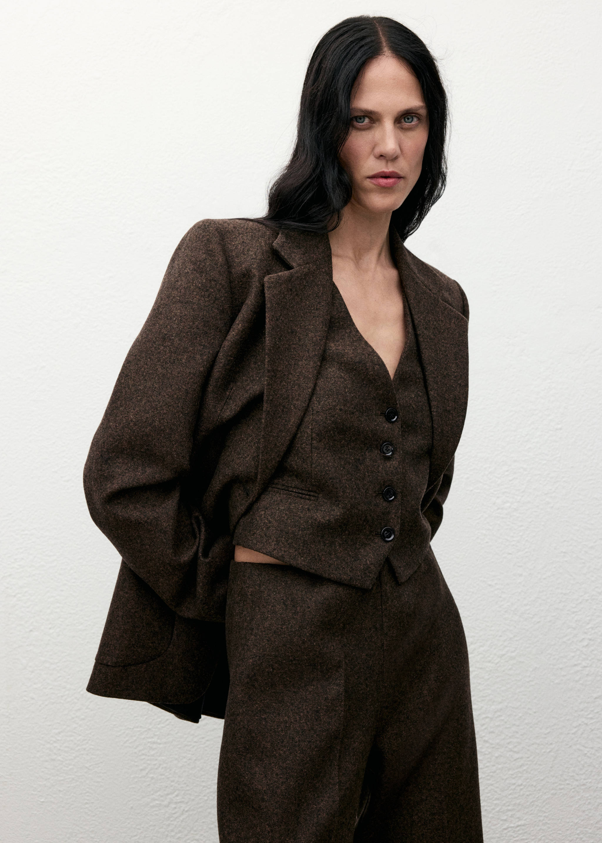 Speckled wool waistcoat - Details of the article 2