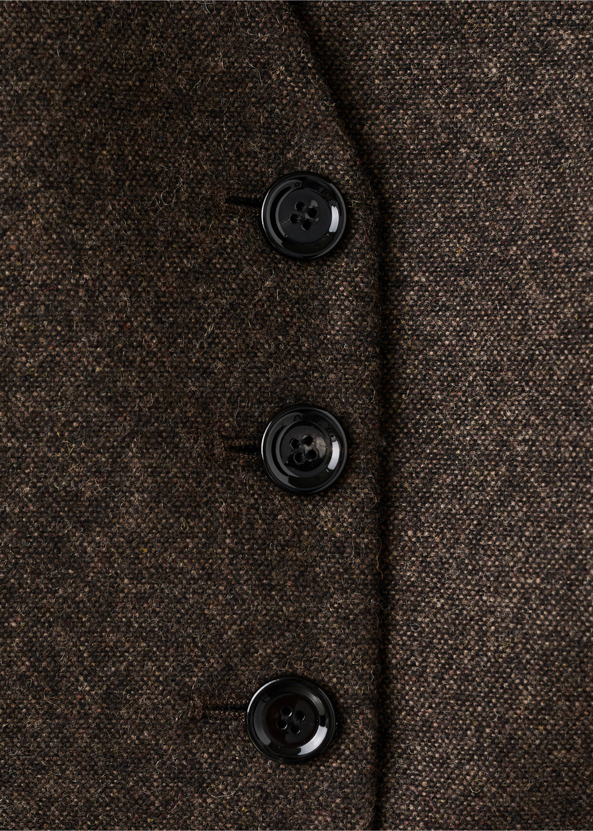 Gilet laine jaspée - Détail de l'article 8, Marron. Ref: 17027913-00.