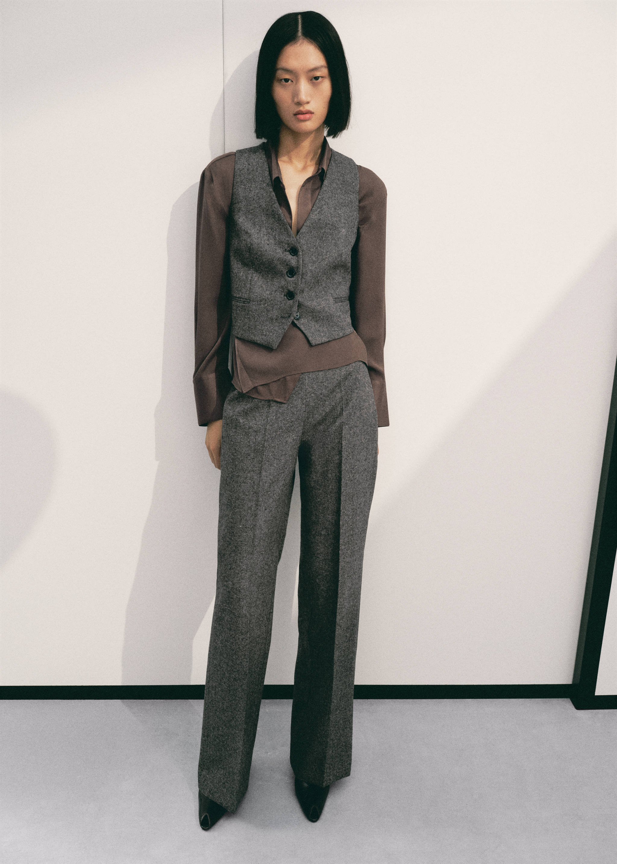 Gilet laine jaspée - Plan général