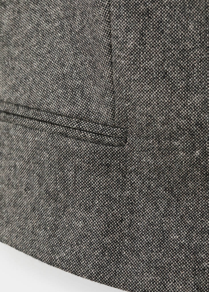 Speckled wool waistcoat — Grey