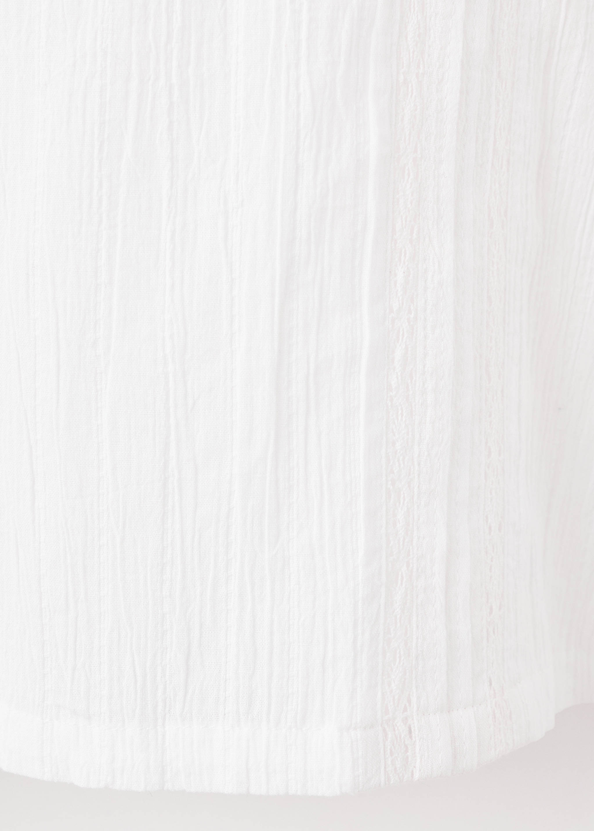 Cotton blouse with lace trim - Details of the article 0