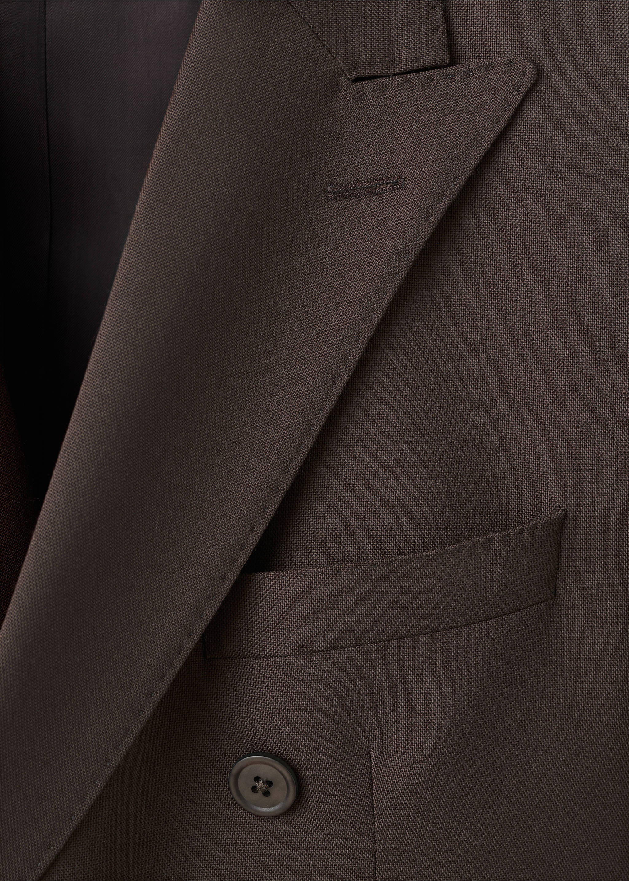 100%意大利羊毛西装双排扣外套 - null, 褐色. Ref: 17028273-00.