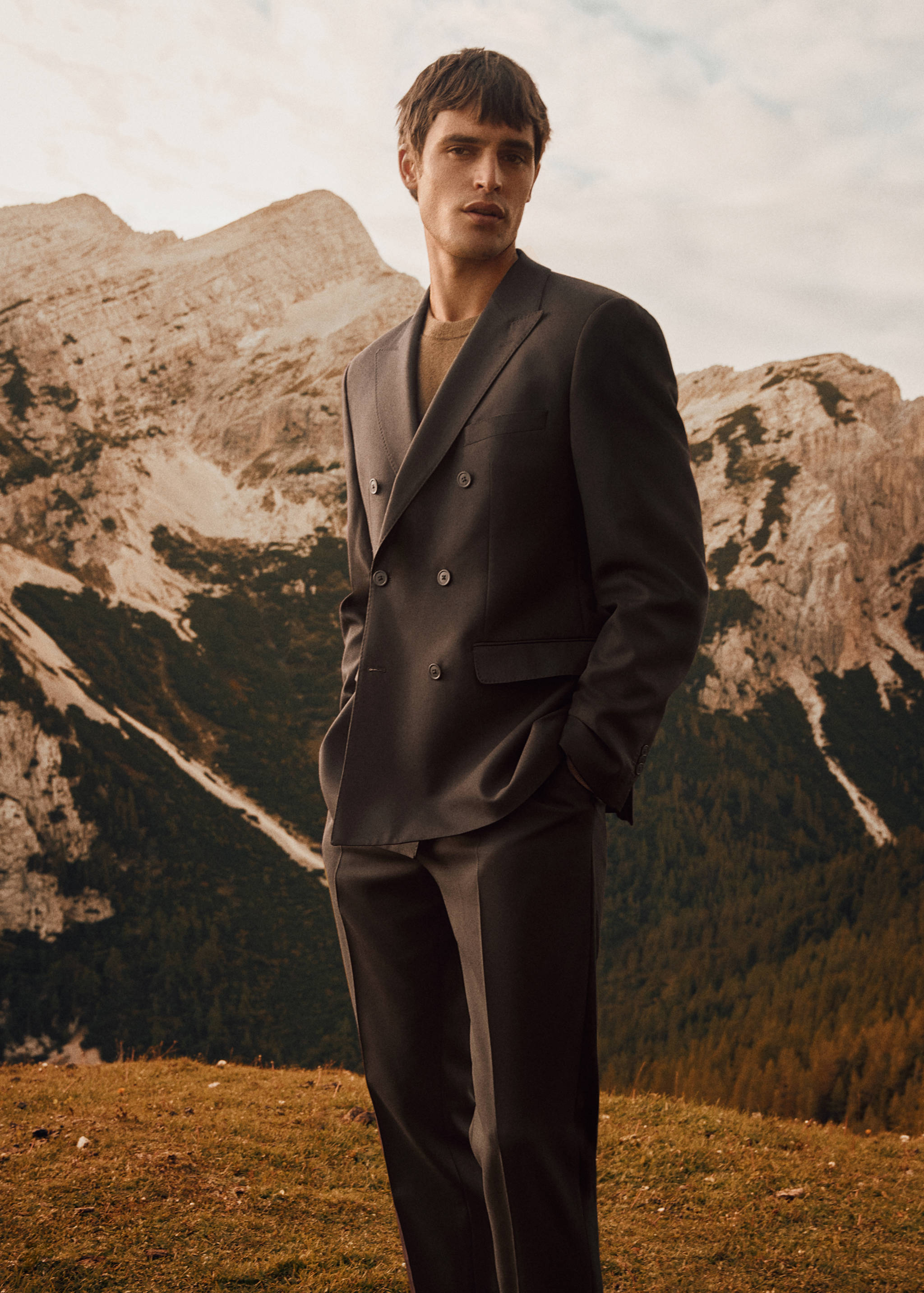 100% Italian wool double-breasted suit jacket - Details of the article 5