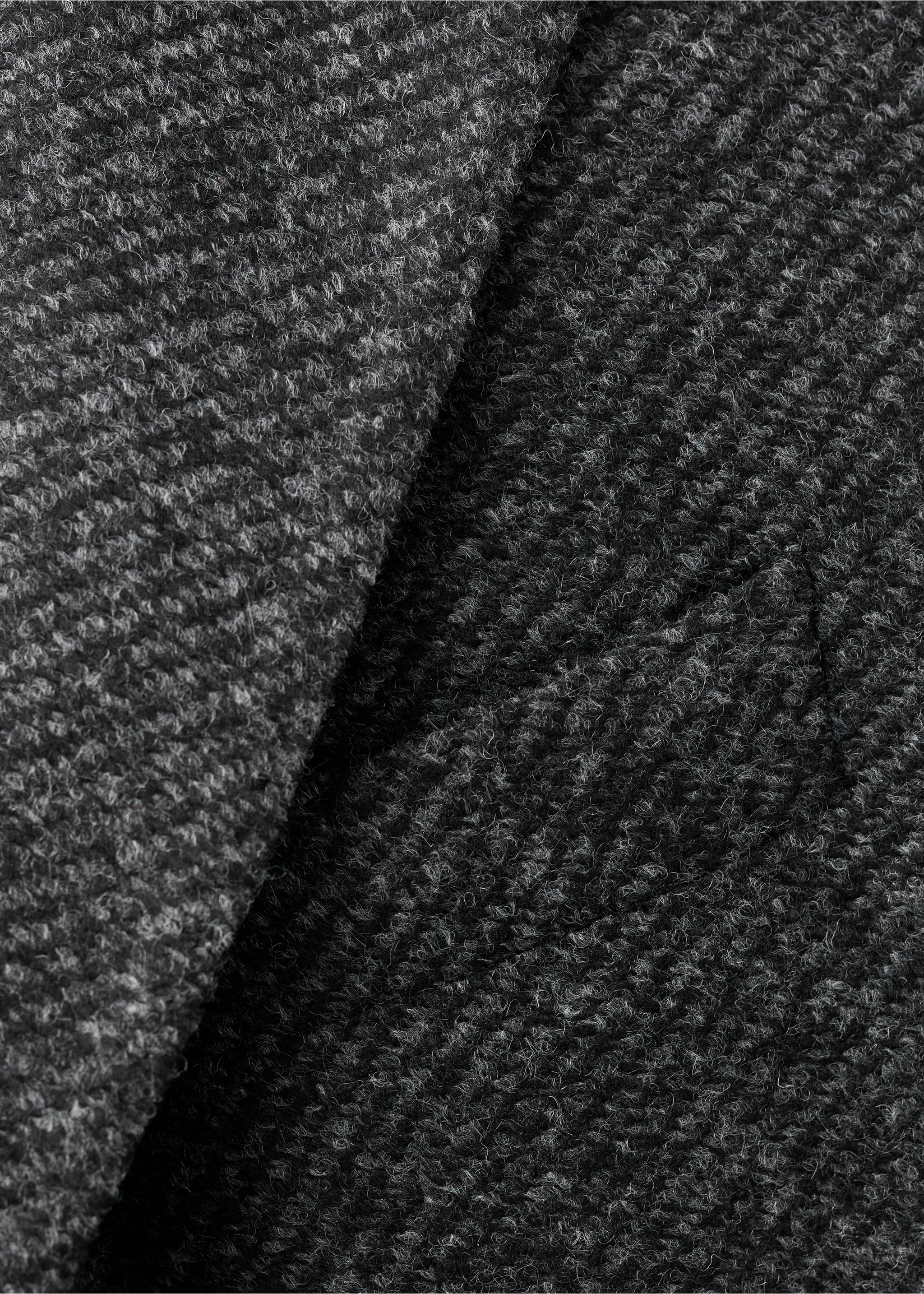 Veste laine mélangée slim-fit - Détail de l'article 8, Gris chiné foncé. Ref: 17028275-00.