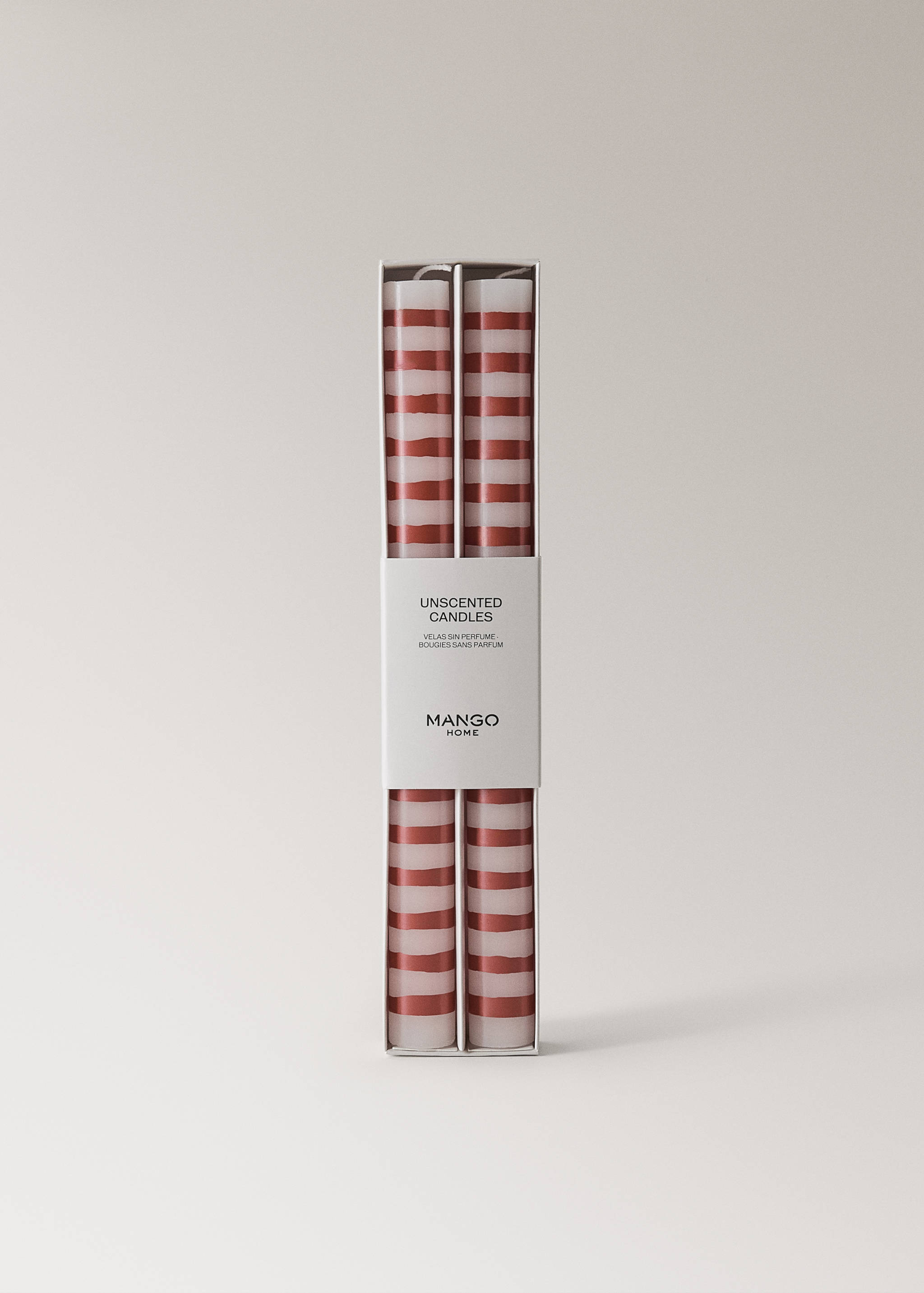 Decorative candles with candy stripes - Details of the article 3