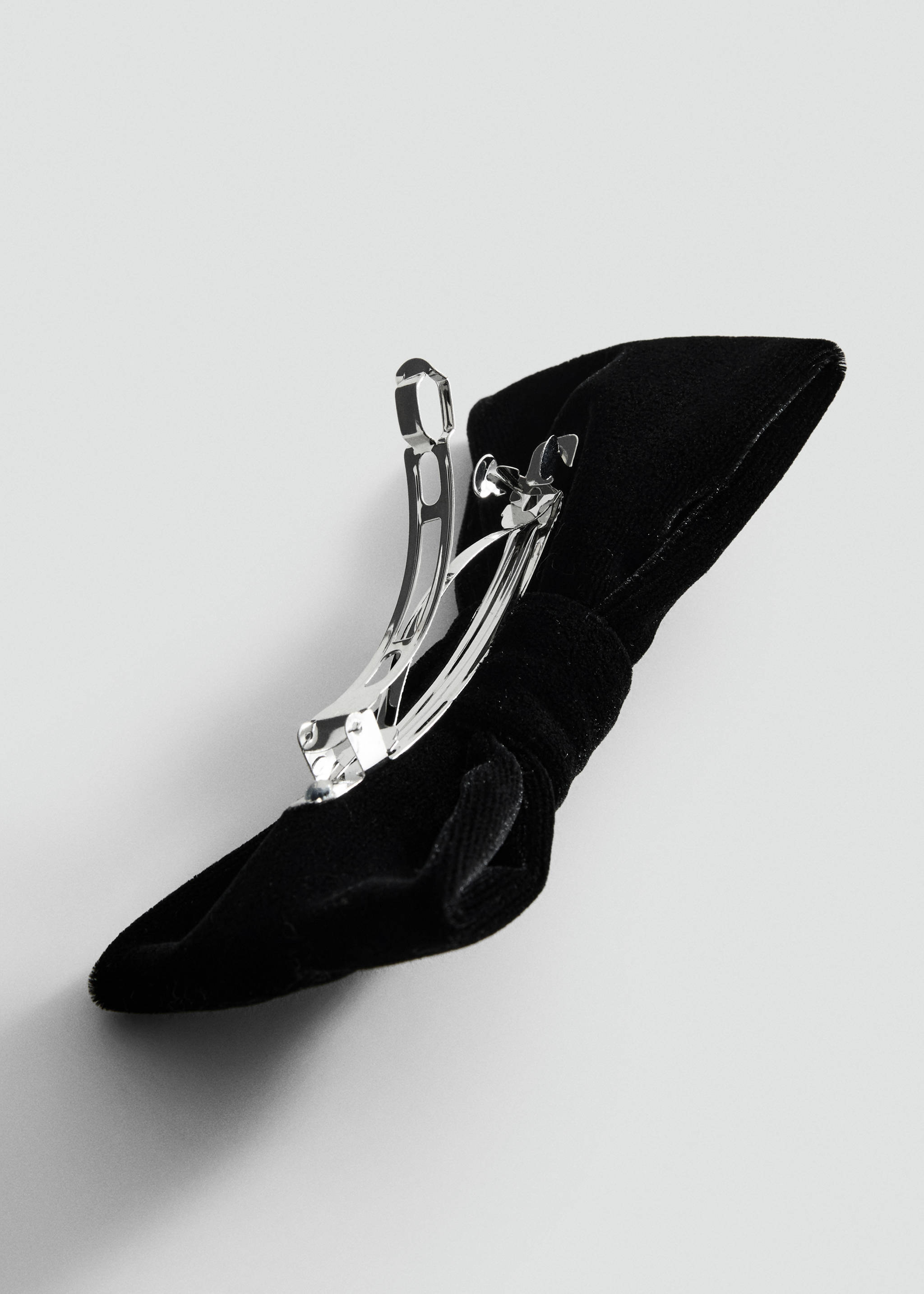 Barrette nœud velours - Plan moyen