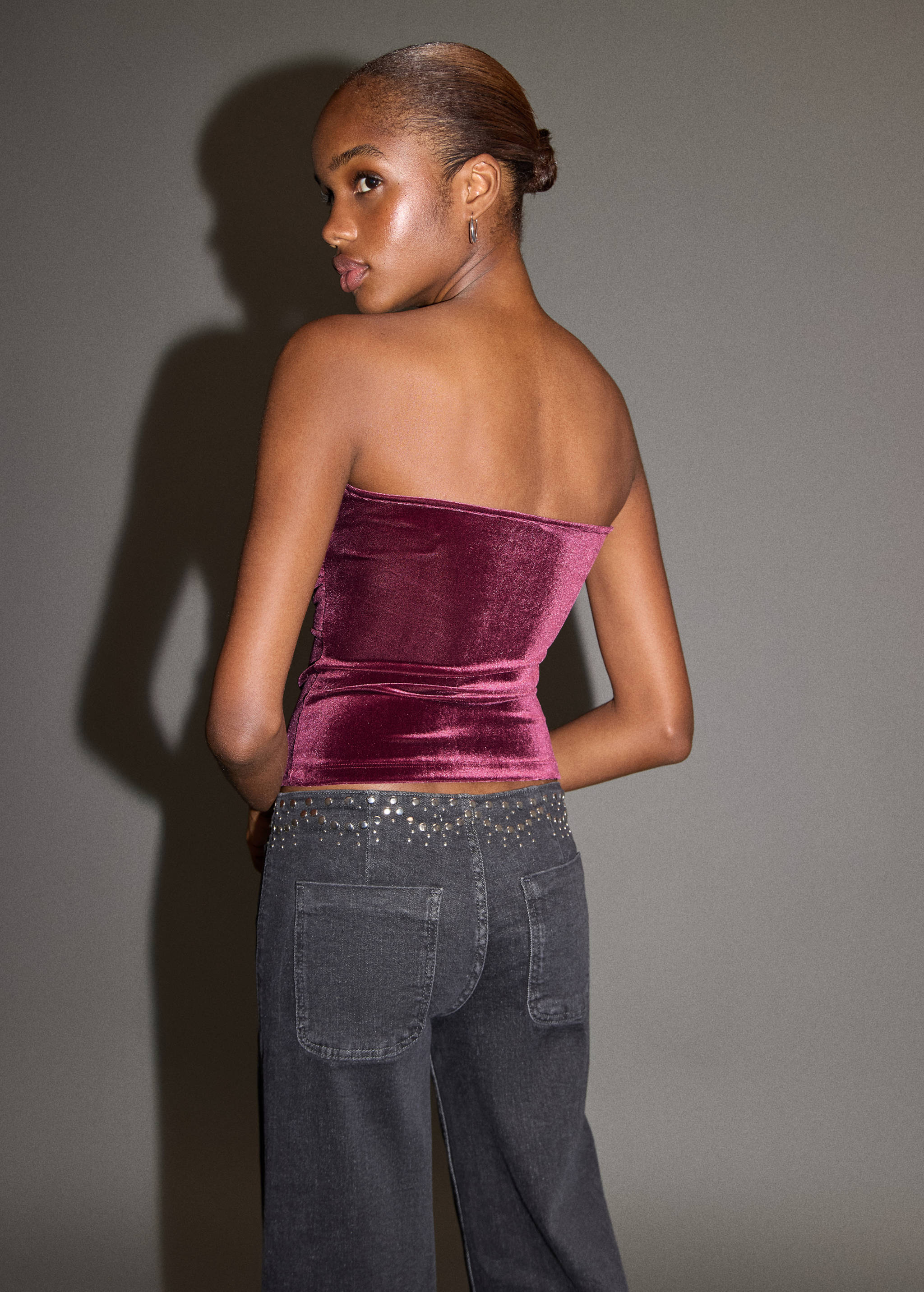 Top de veludo - Verso do artigo