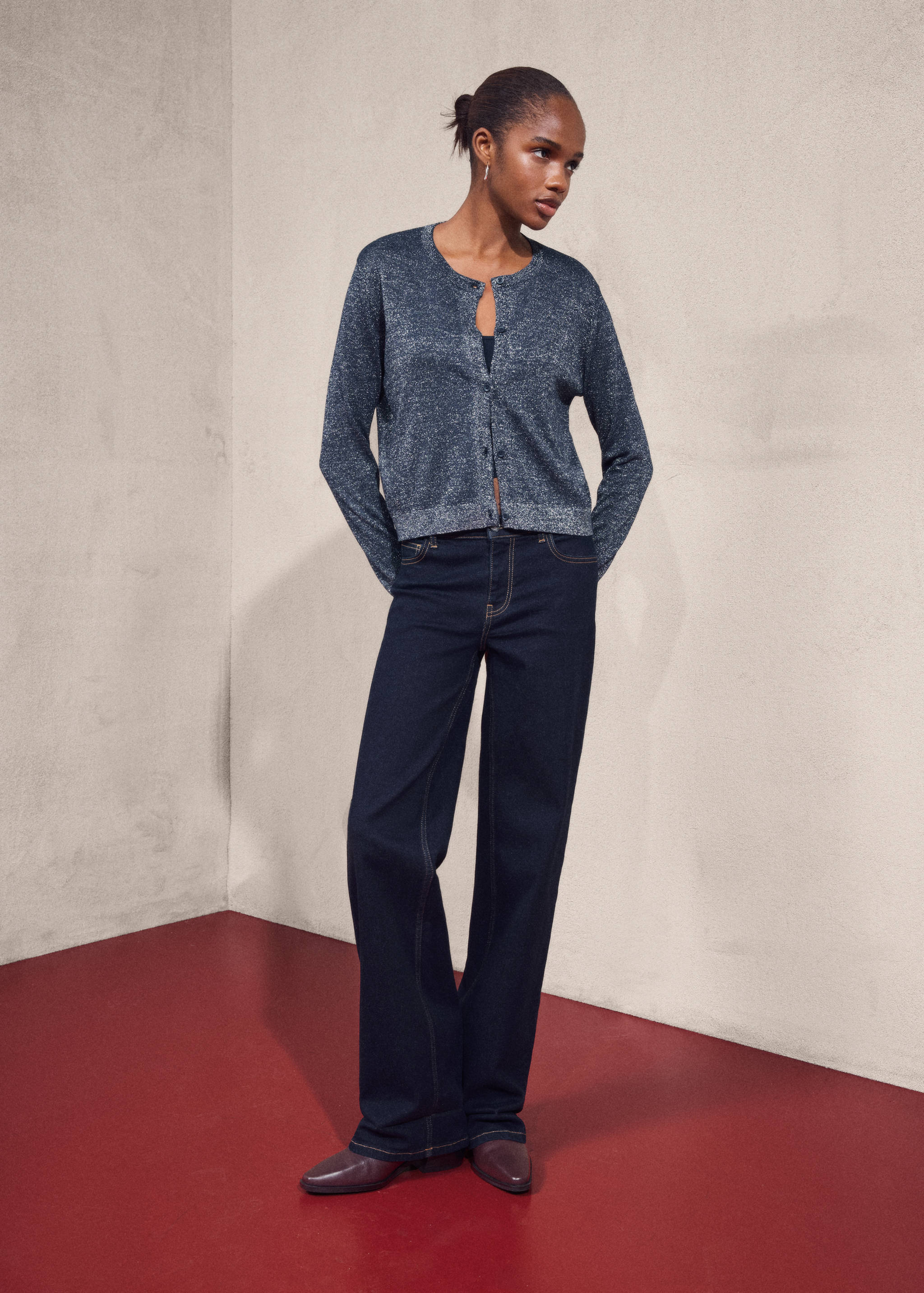 Lurex knitted cardigan - Details of the article 6