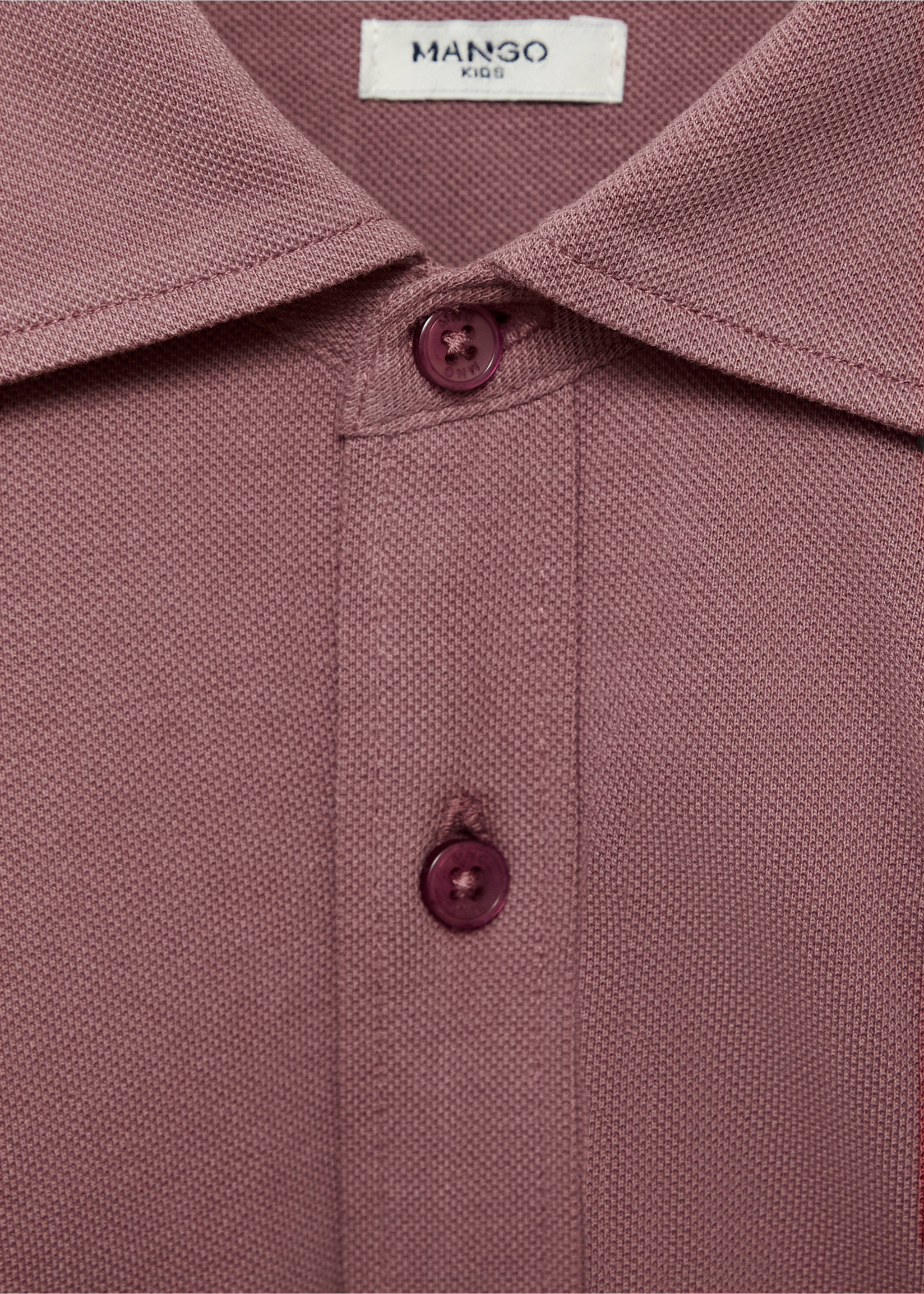 Camisa polo algodón - Detalle del artículo 8, Rosa. Ref: 17028637-00.