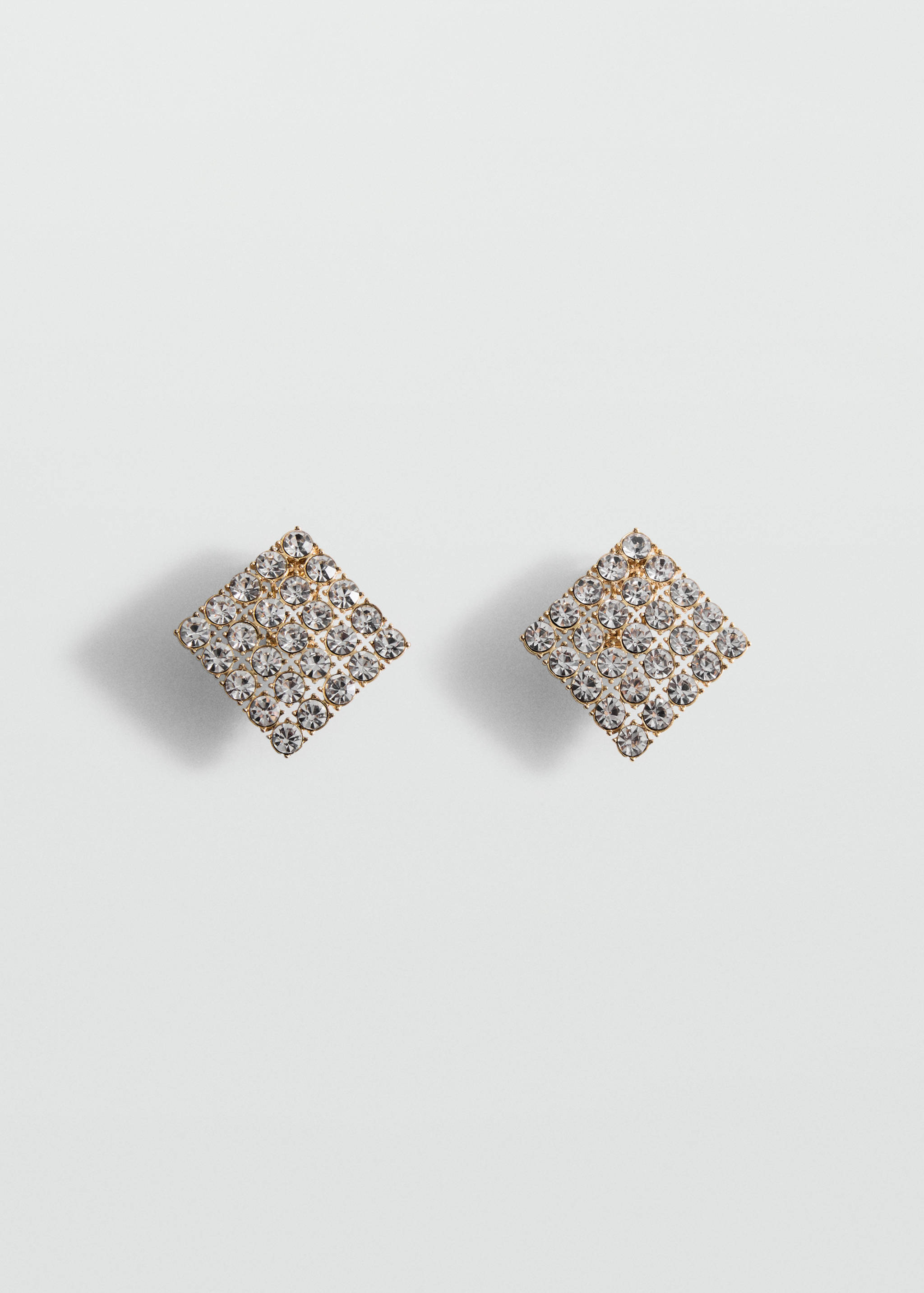 Geometric crystal earrings - Article without model