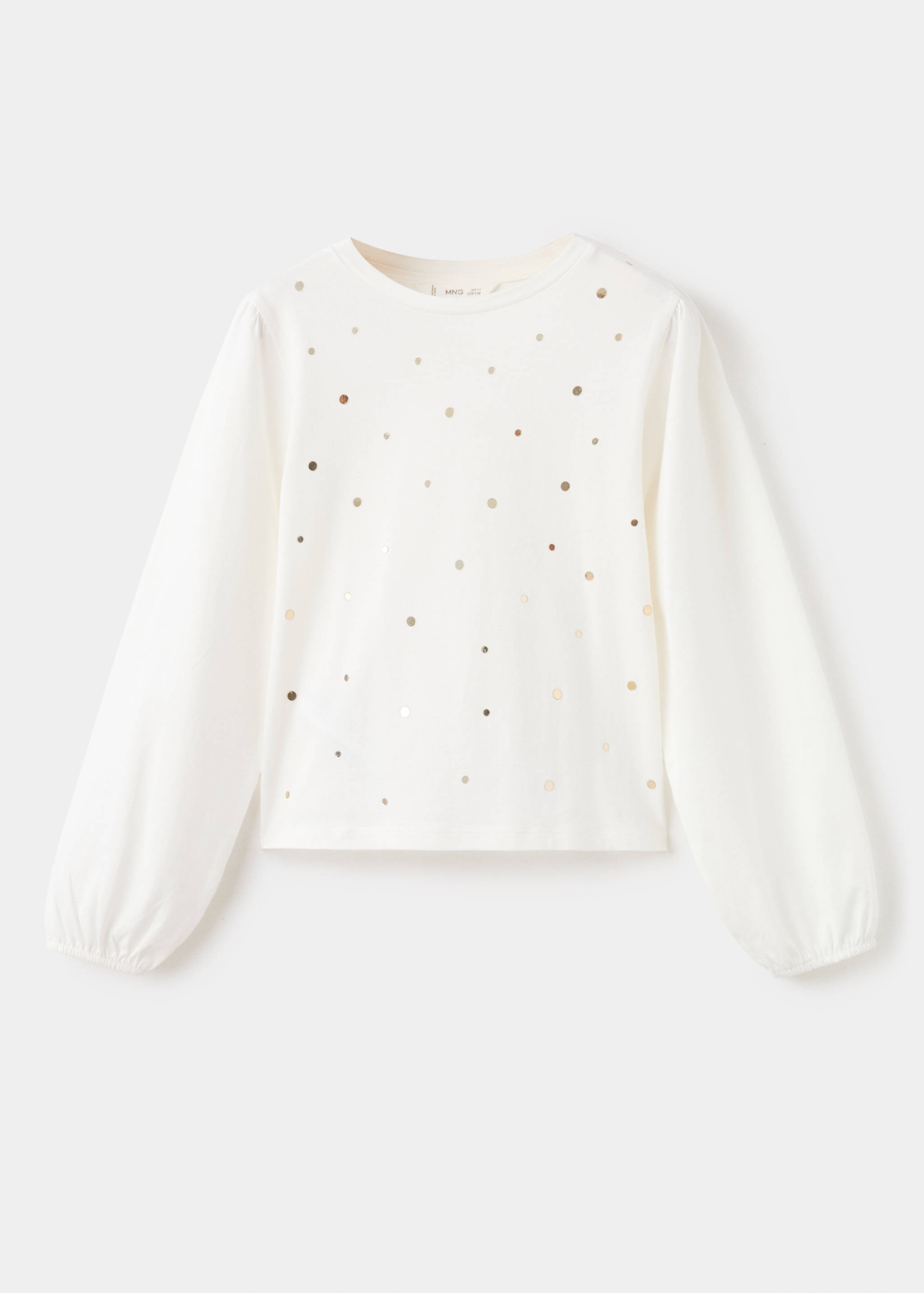 Блестяща тениска от памук - Артикул без модел