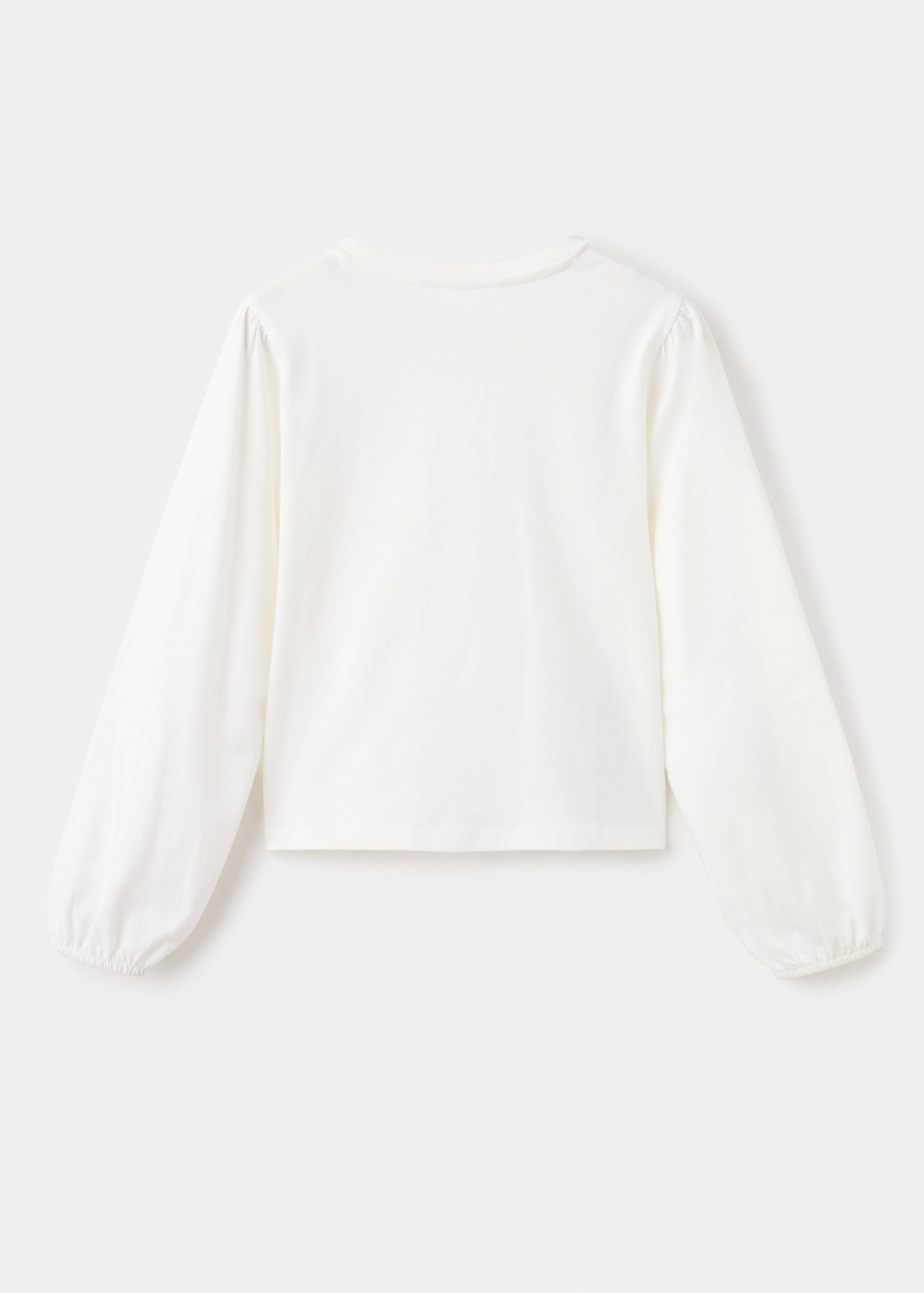 Блестяща тениска от памук - Обратна страна на артикула