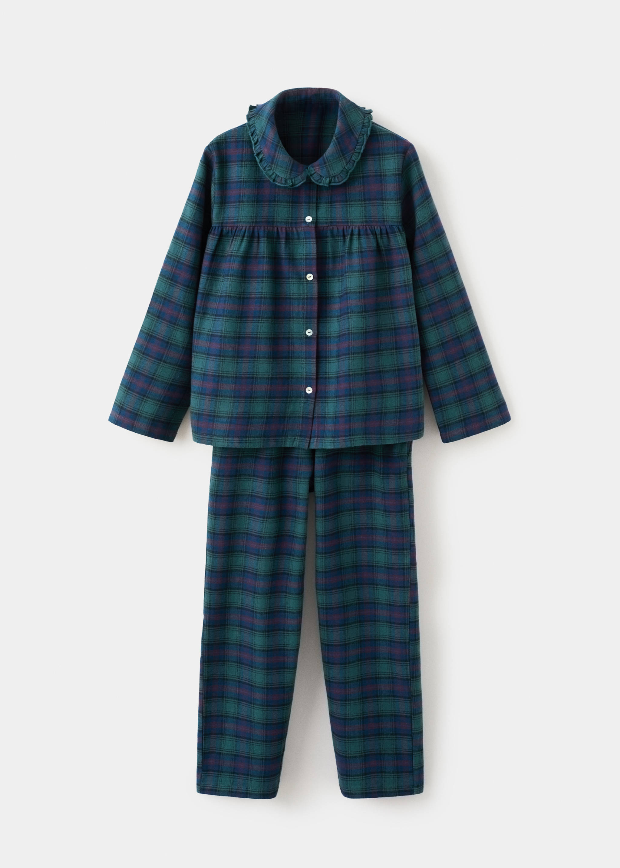 Set of long check pyjamas - Article without model