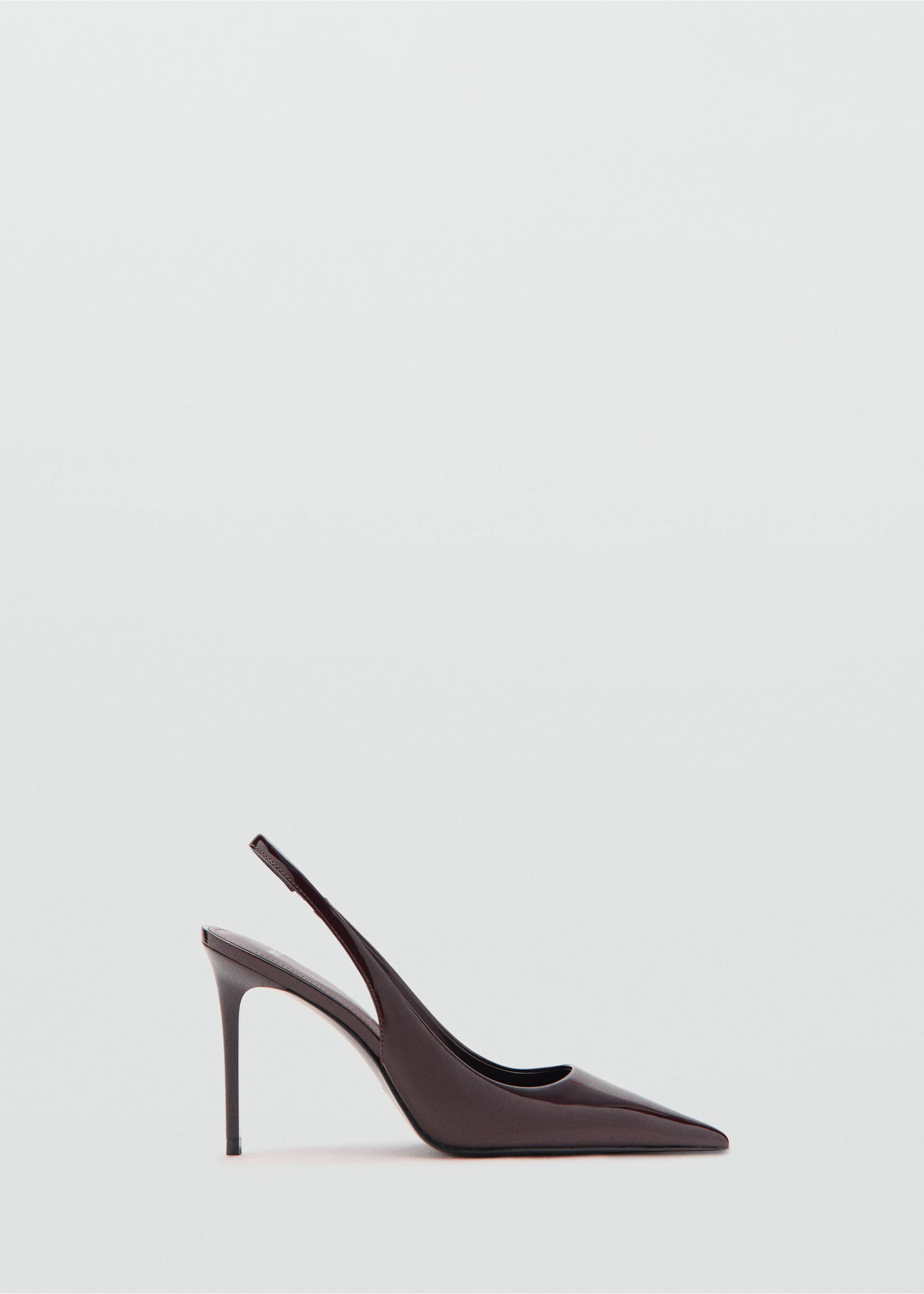 Patent leather heel shoes - Article without model, Burgundy. Ref: 17029100-00.