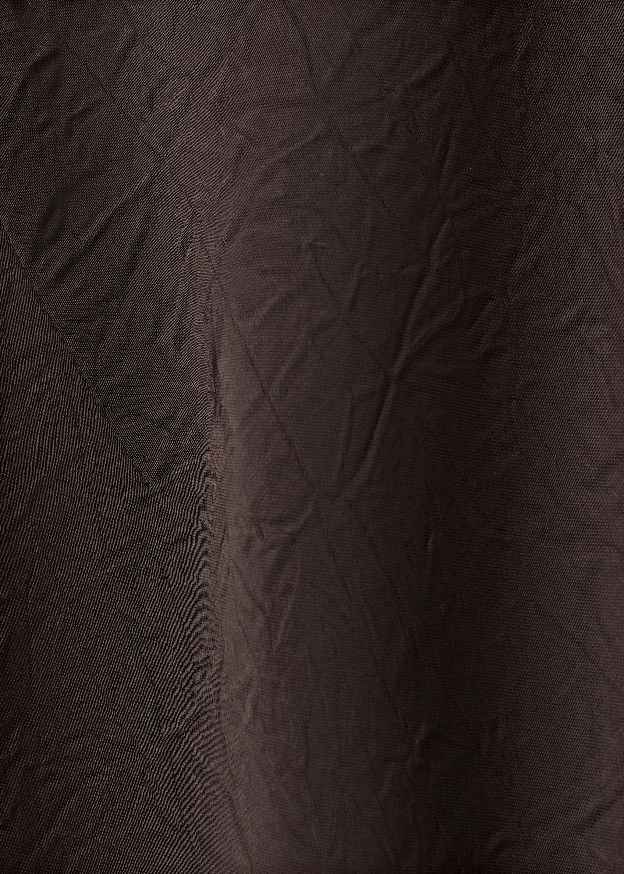 Satin dress with creased effect - Details of the article 0