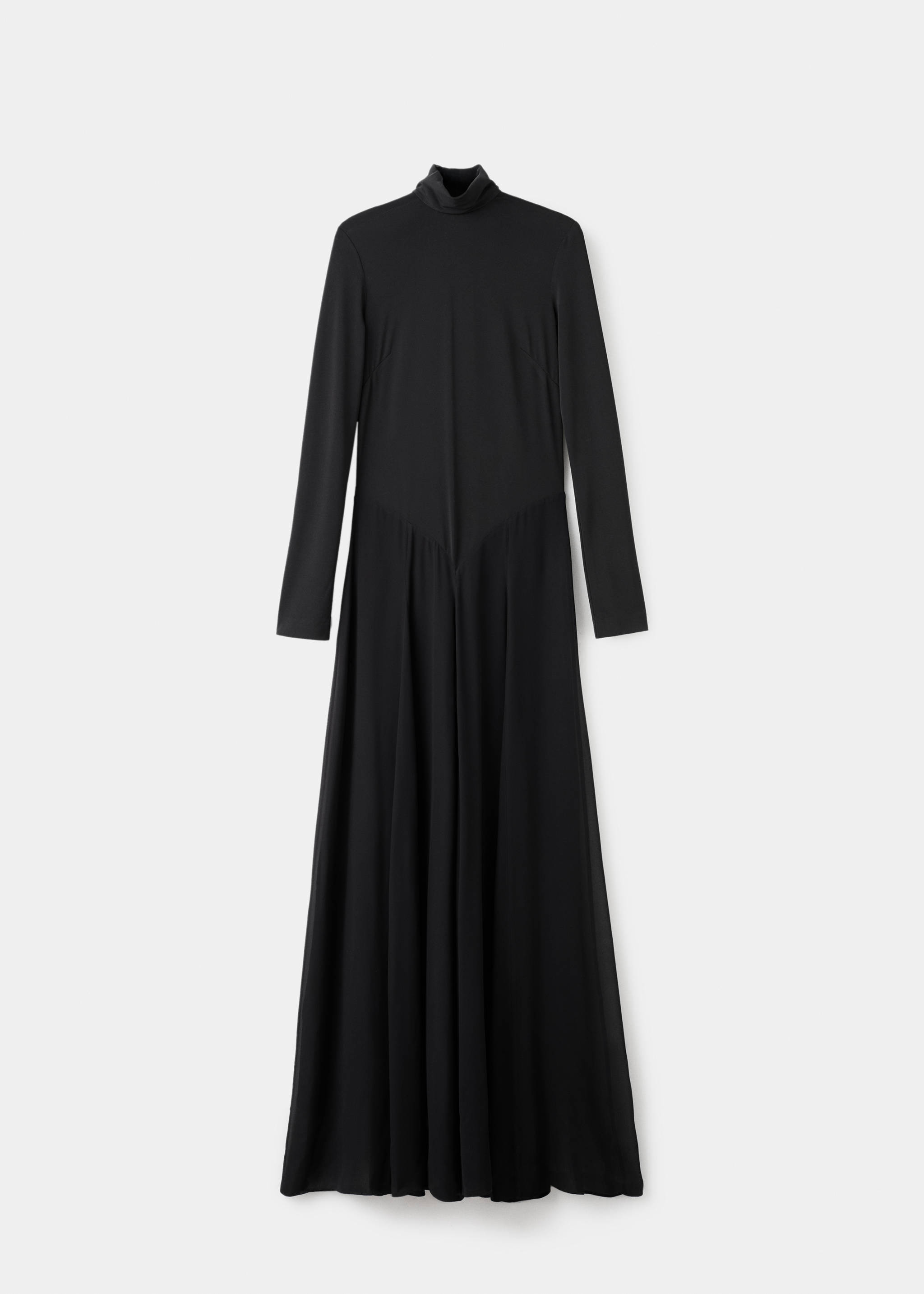 Vestido evasê de gola alta - Artigo sem modelo