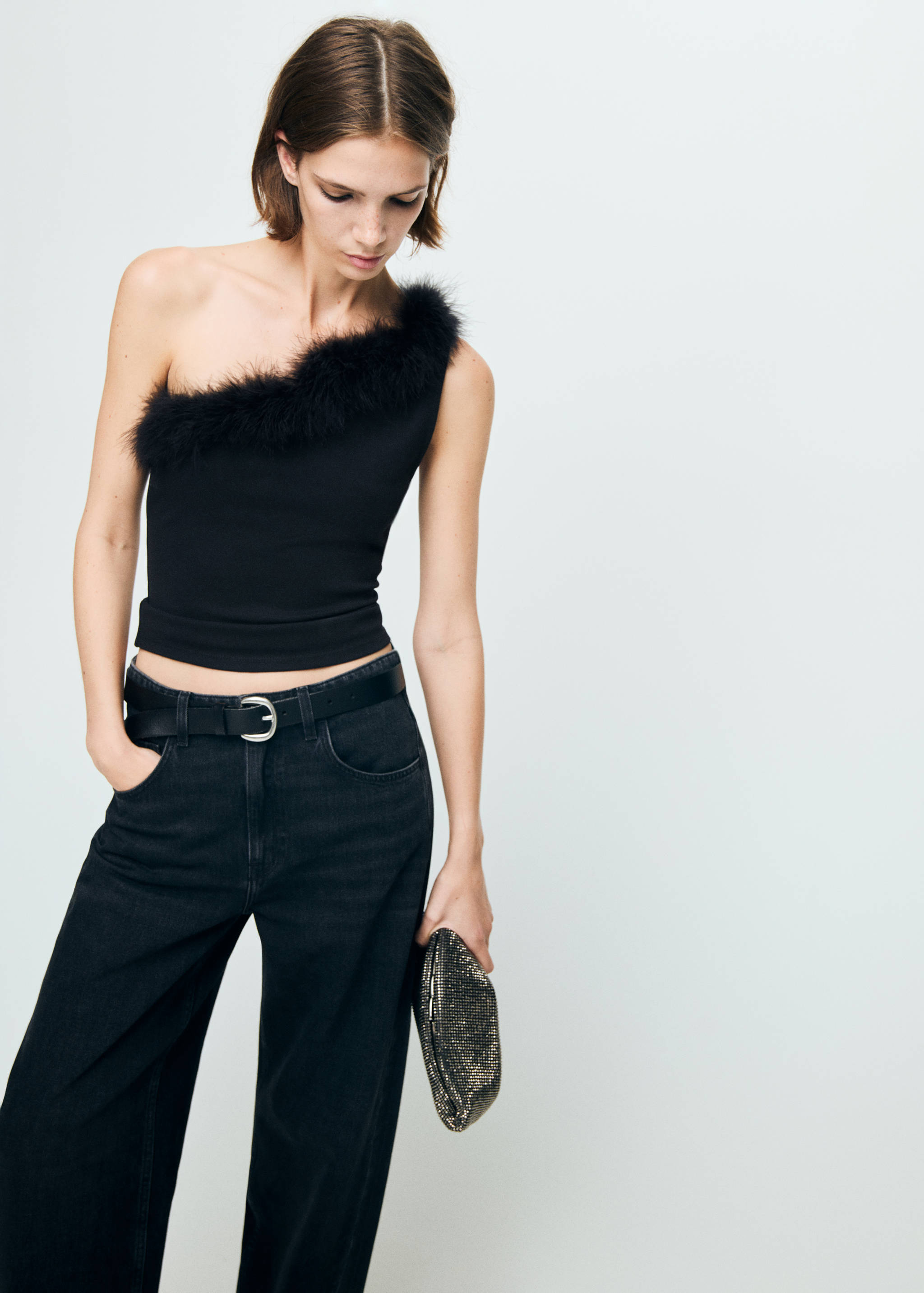 Top punto fino plumas - Plano medio