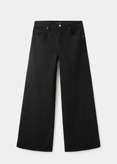 Wide leg jeans with rhinestones — Black denim 15