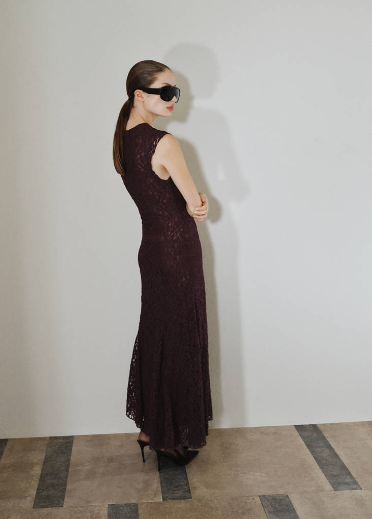 Asymmetric lace dress thumbnail 3