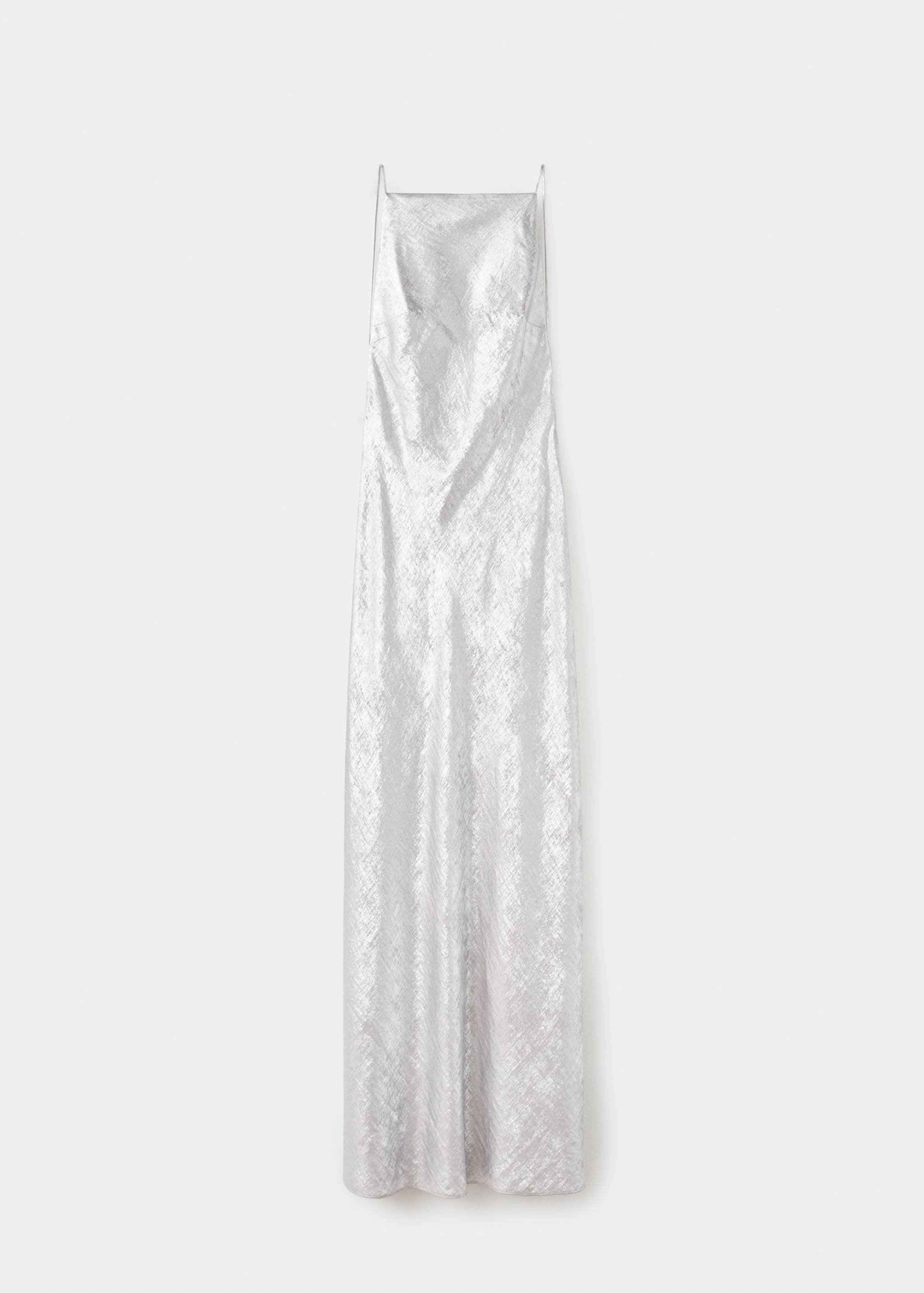 Metallic open-back dress - Article without model