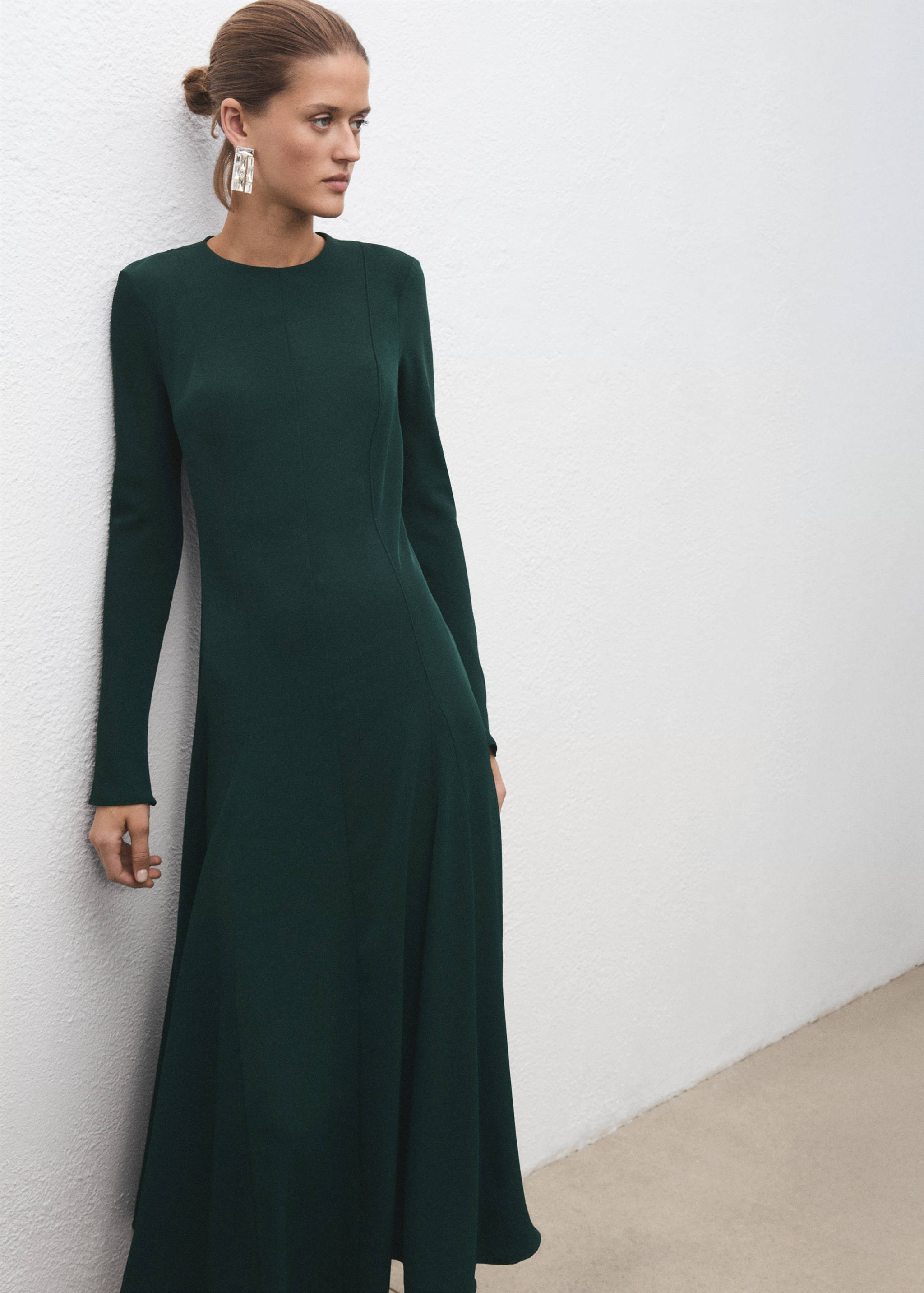 A-line dress with godets - Medium plane