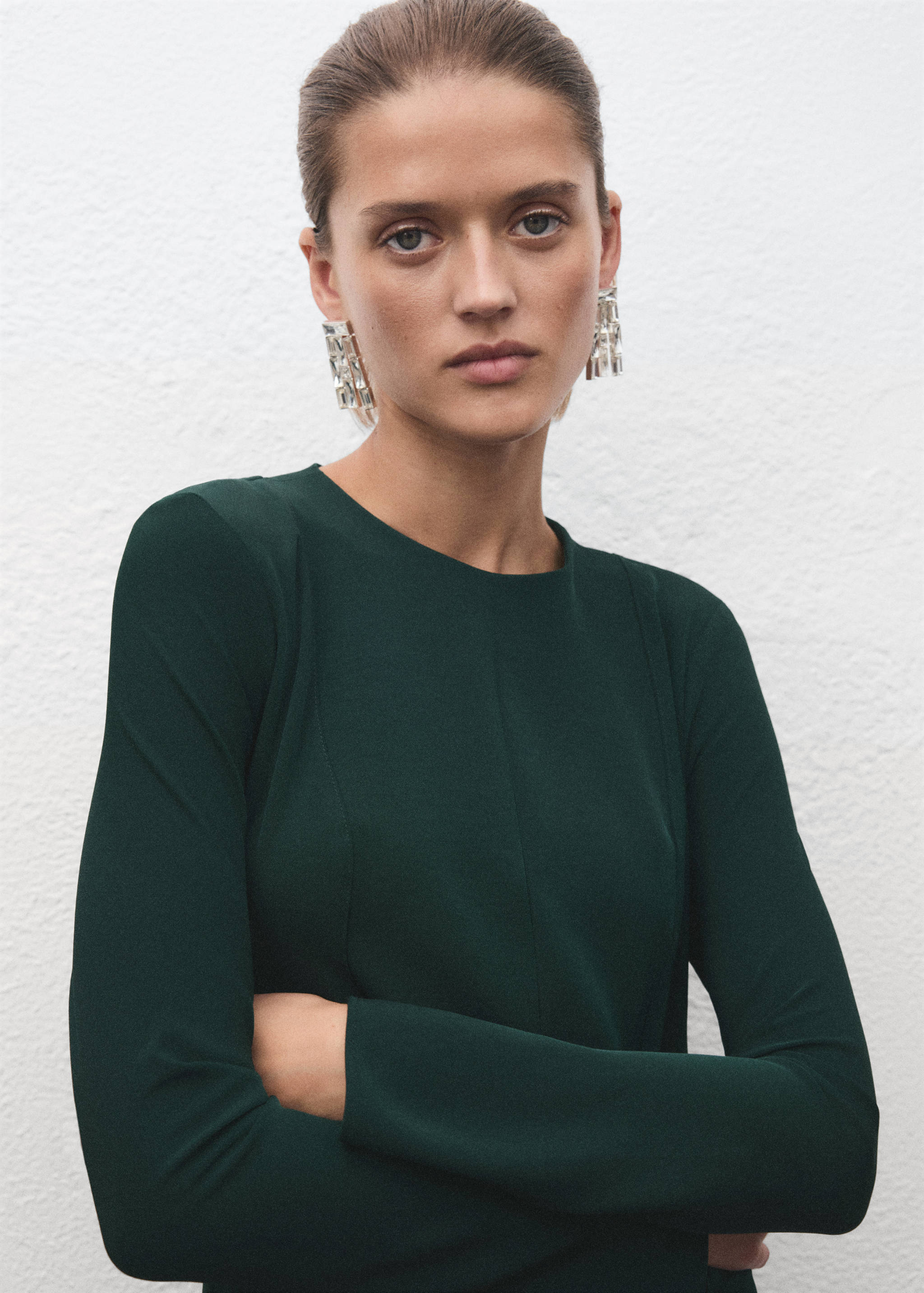 A-line dress with godets - Details of the article 2