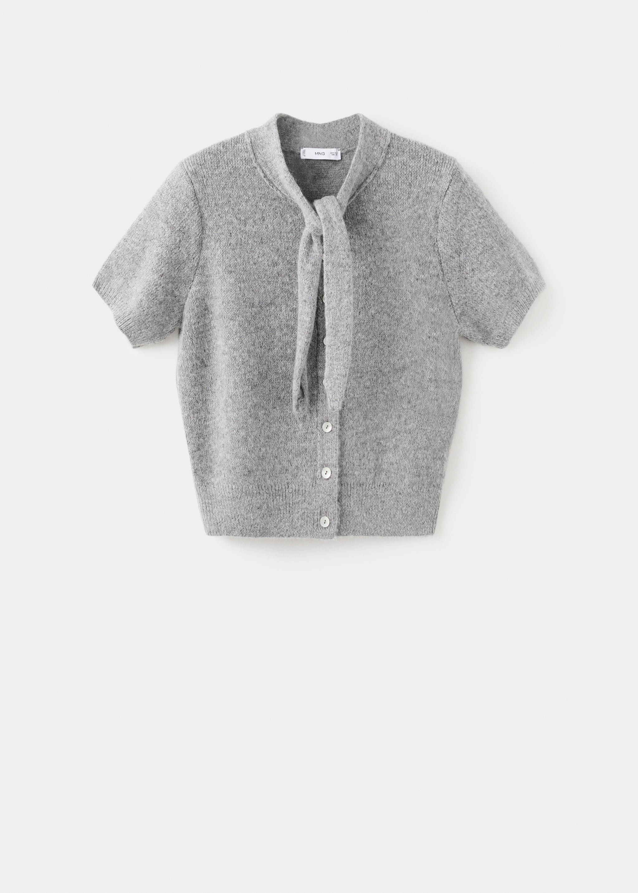 Cardigan with bow-tie neck - Article without model