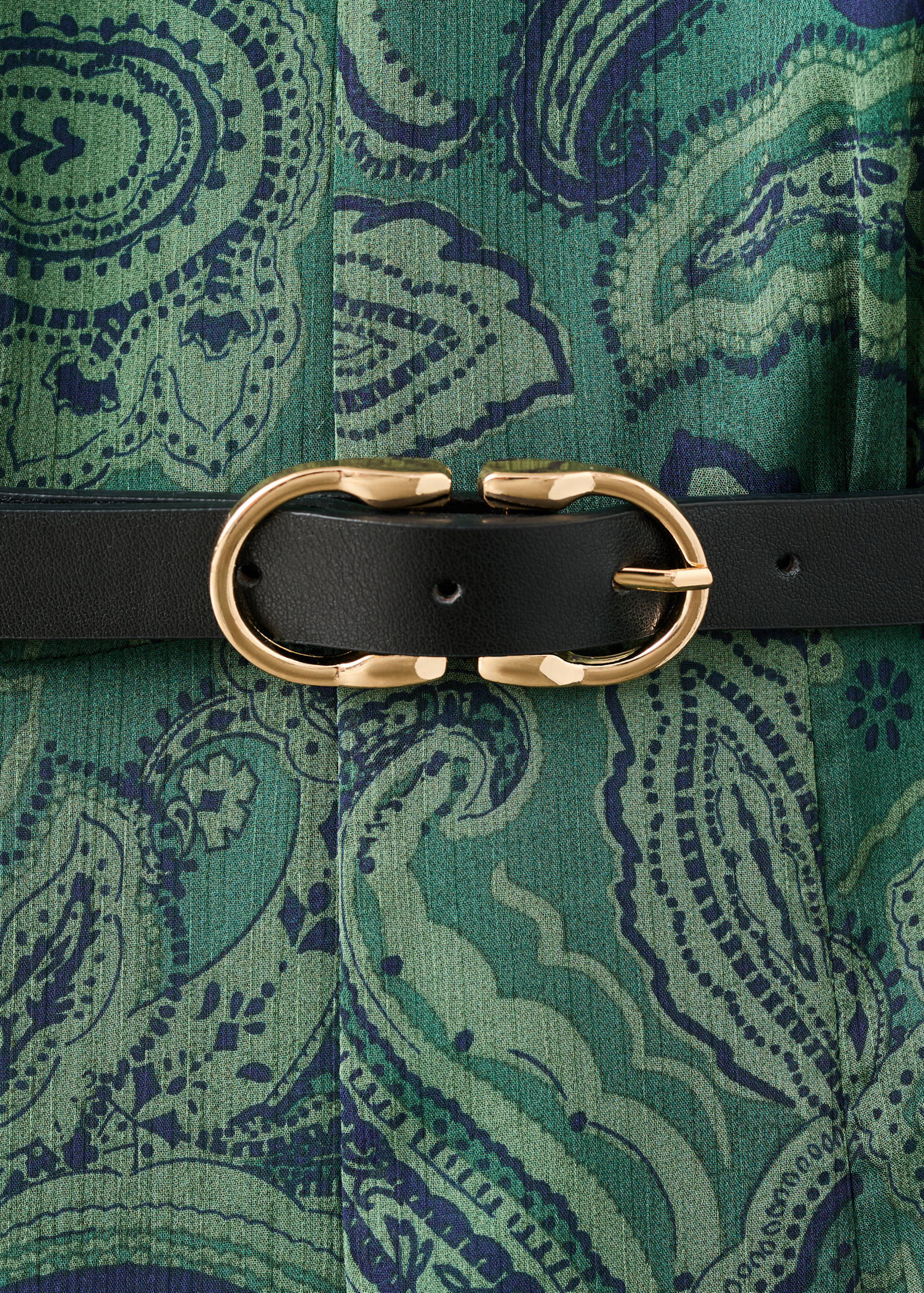 Belt printed dress - Details of the article 8