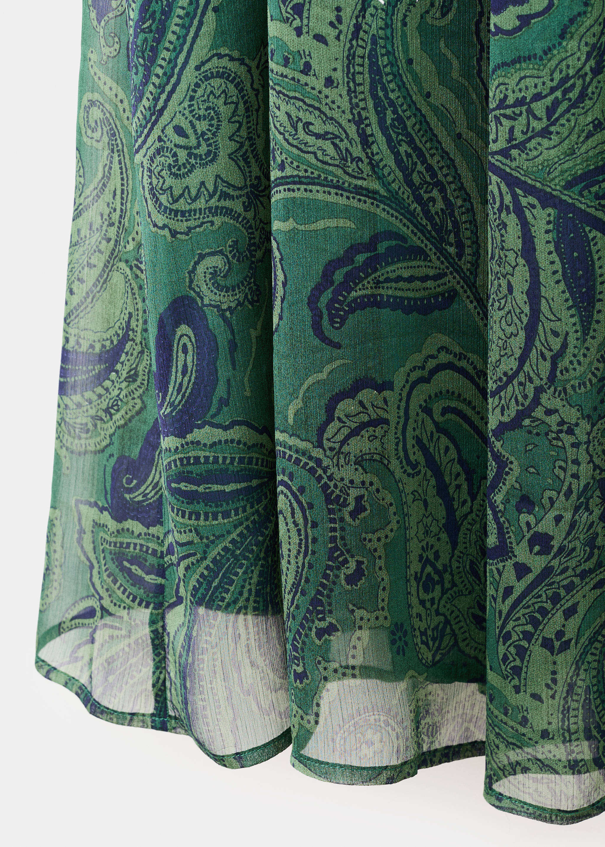 Belt printed dress - Details of the article 0