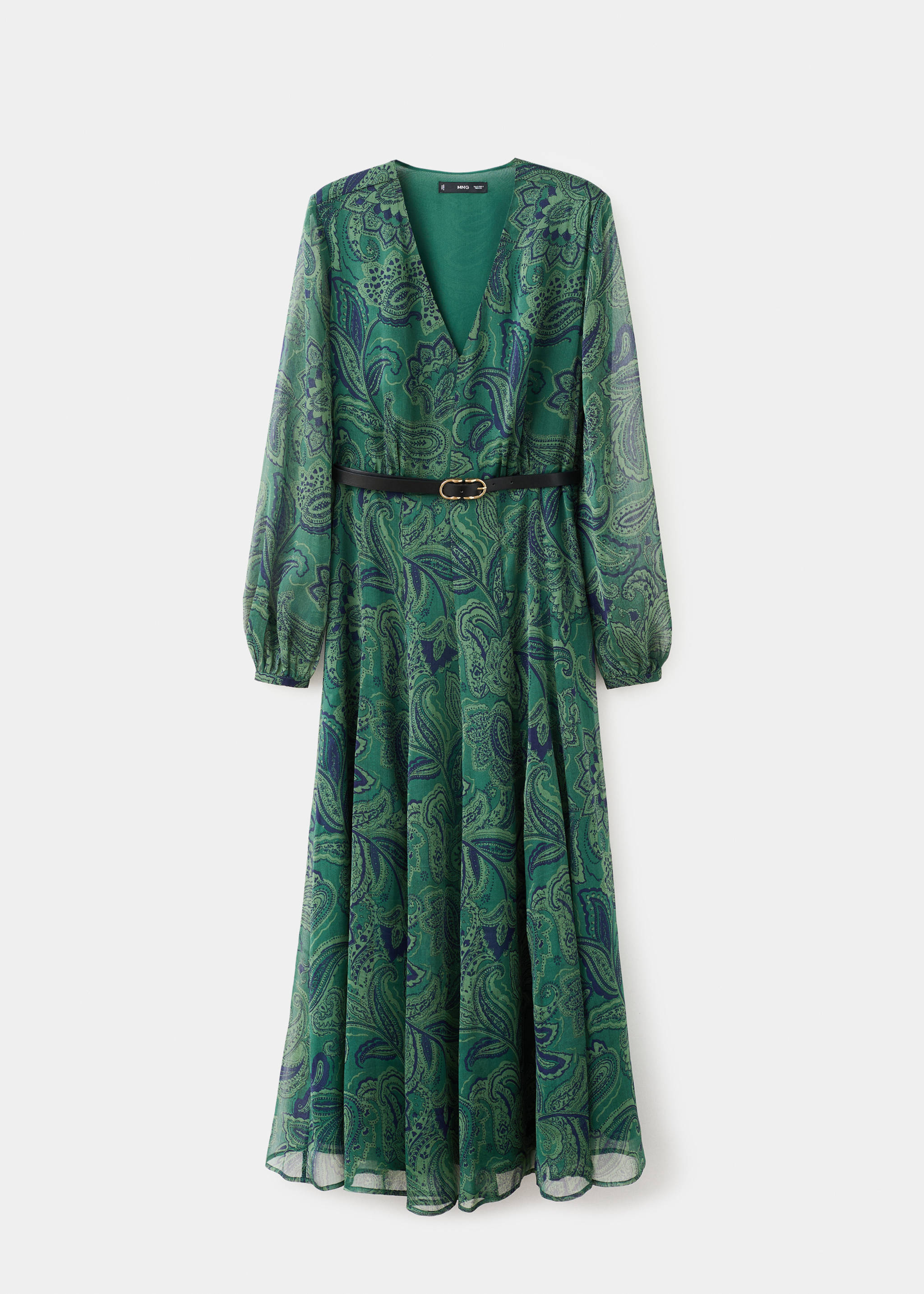 Robe imprimée avec ceinture - Article sans modèle