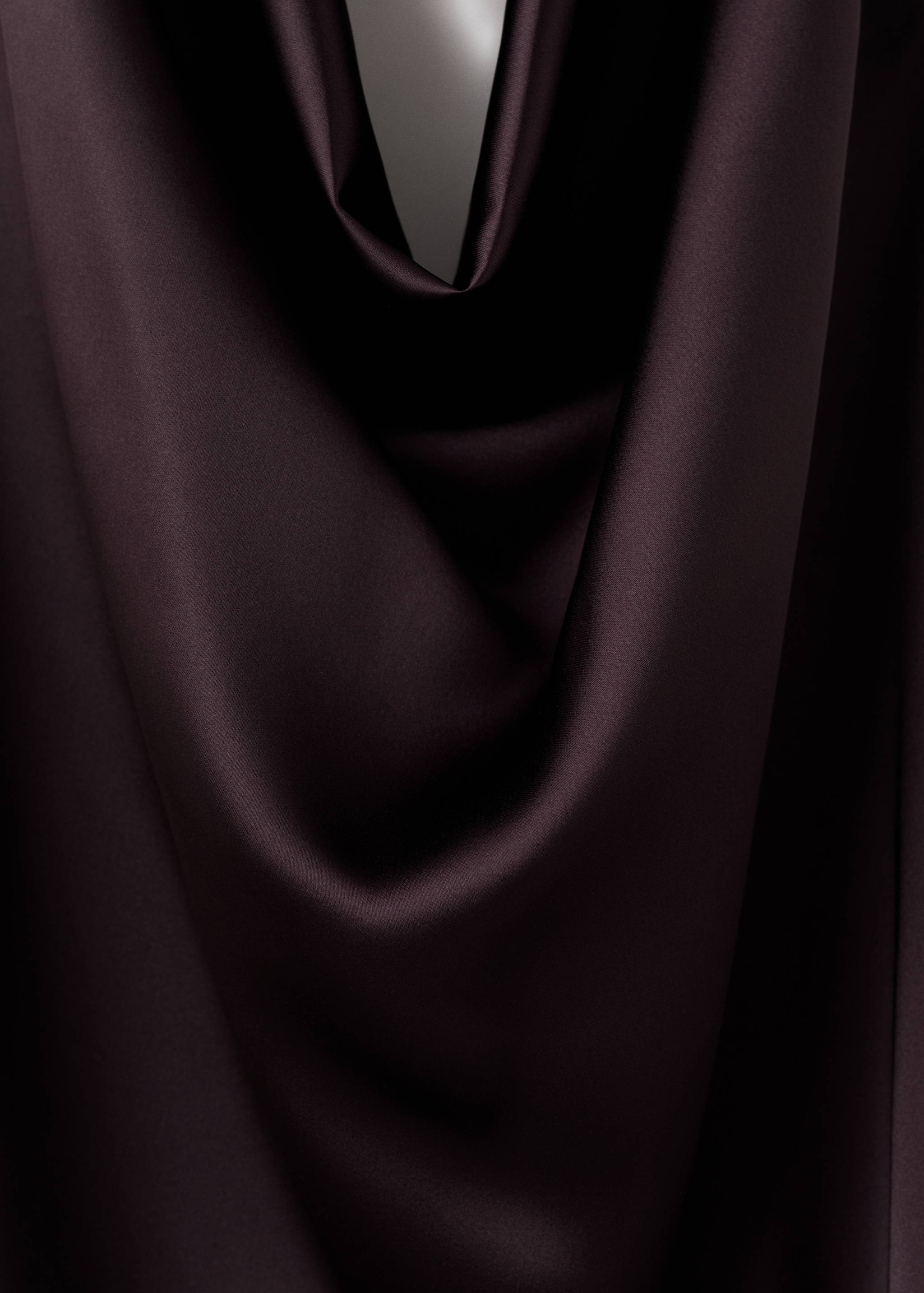 Draped neck satin top - Details of the article 8