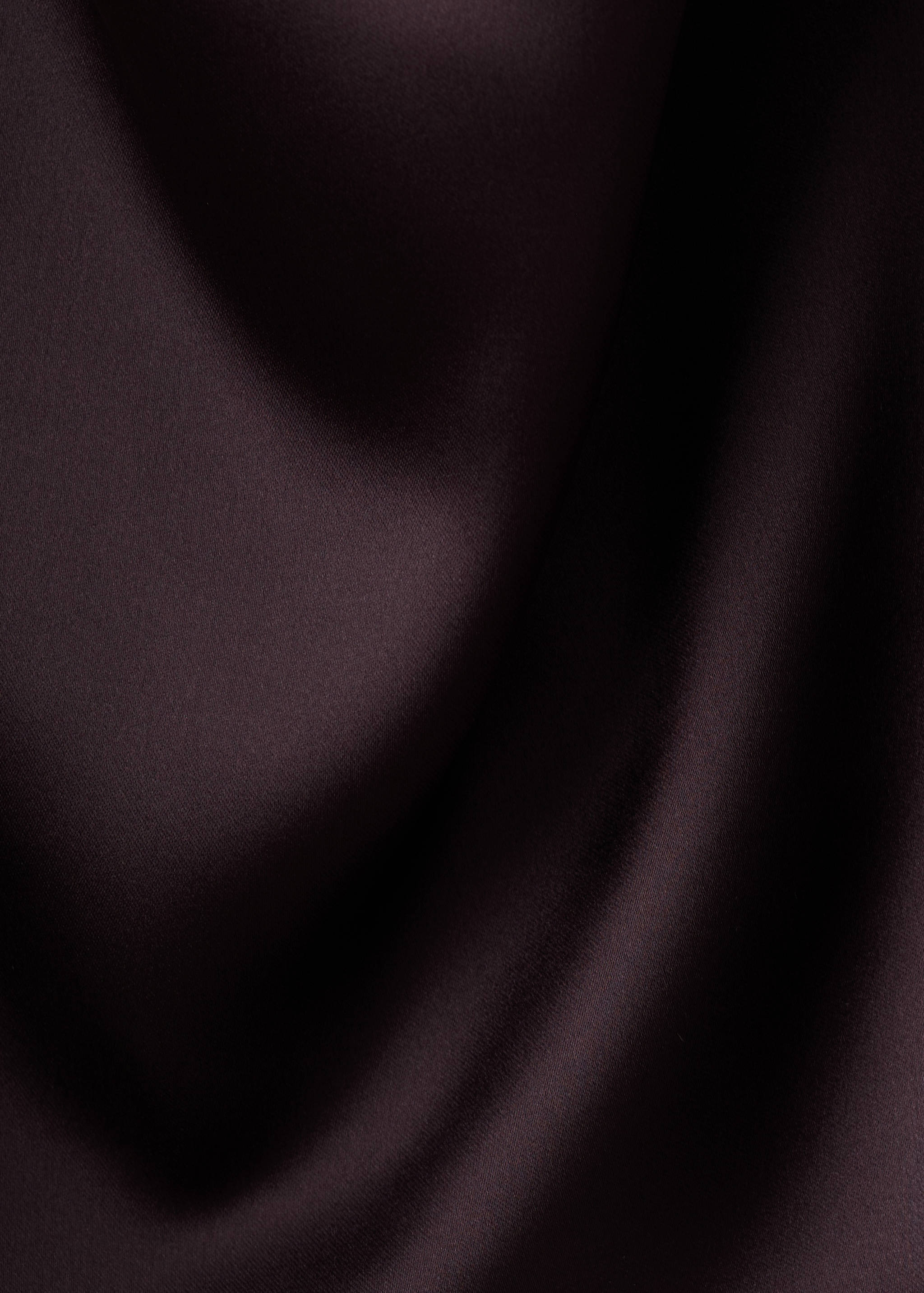 Draped neck satin top - Details of the article 0