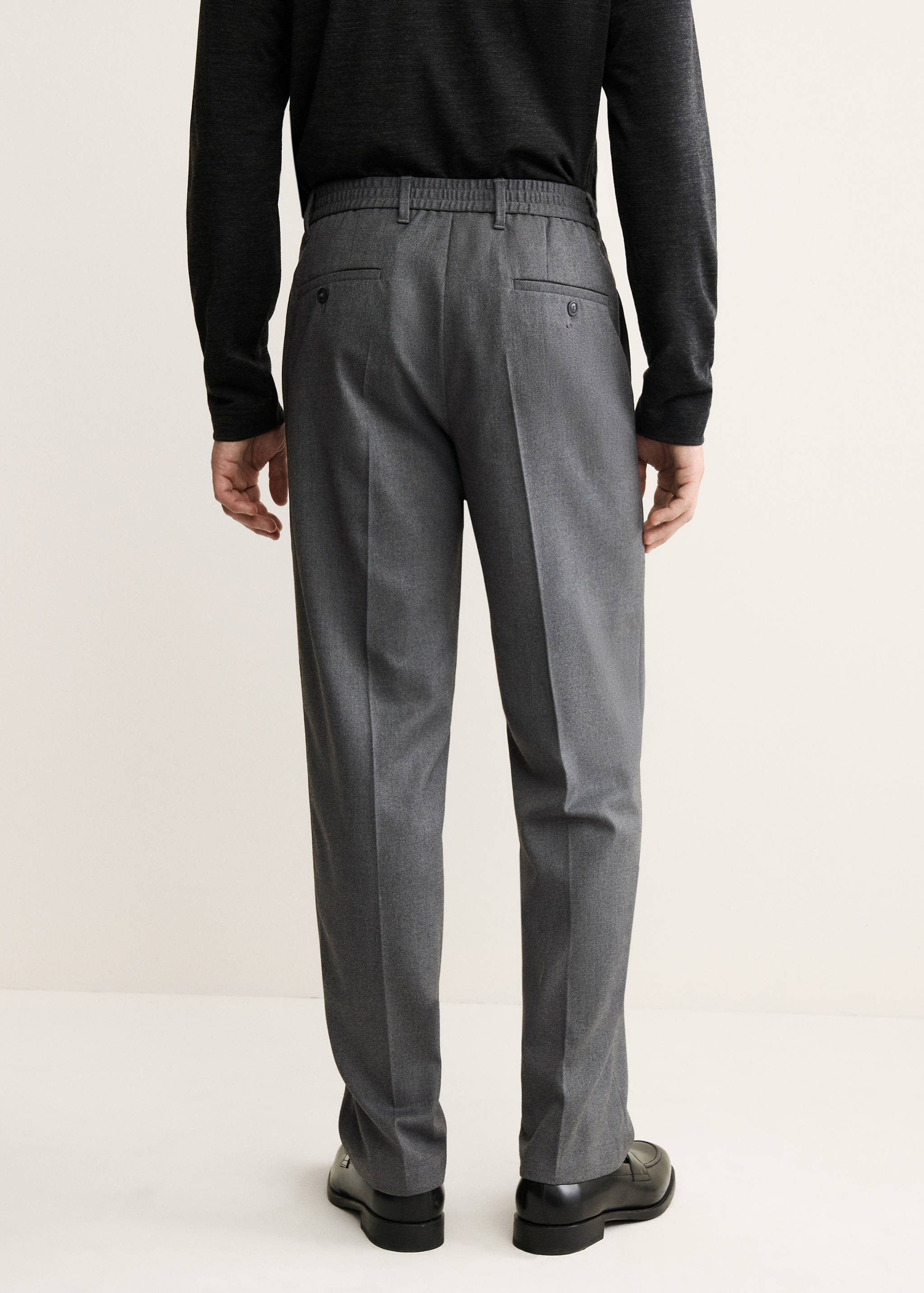 Pantalón recto fluido - Reverso del artículo