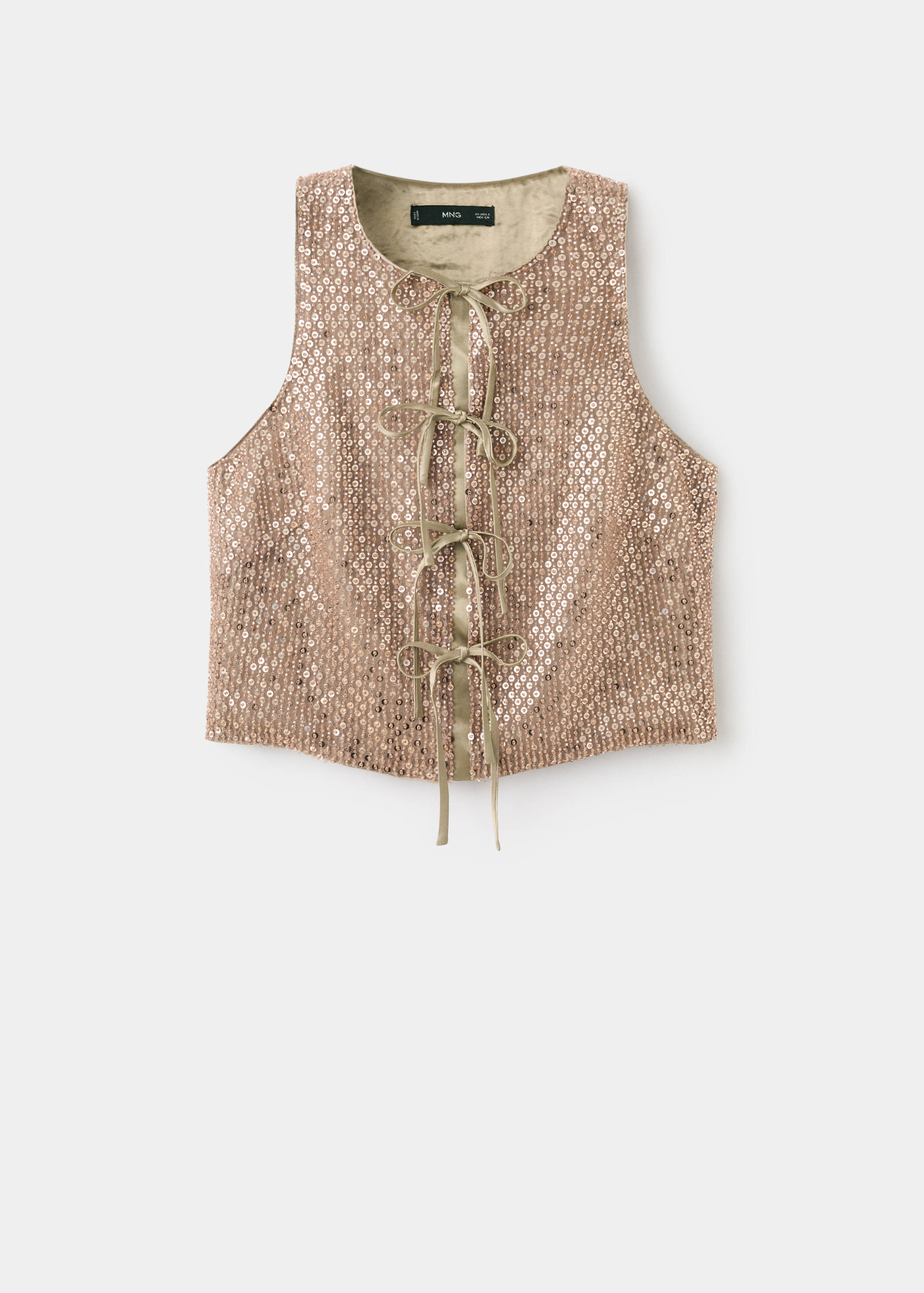 Top with sequins and bow - Article without model
