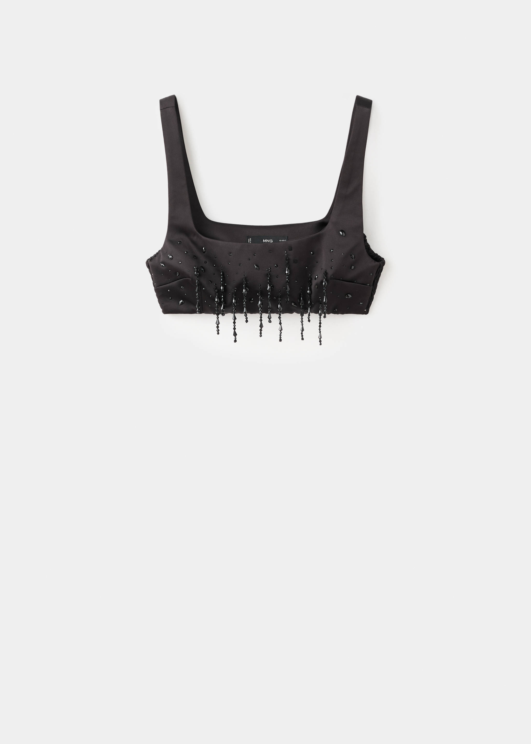 Boncuklu crop bluz - Modelsiz ürün