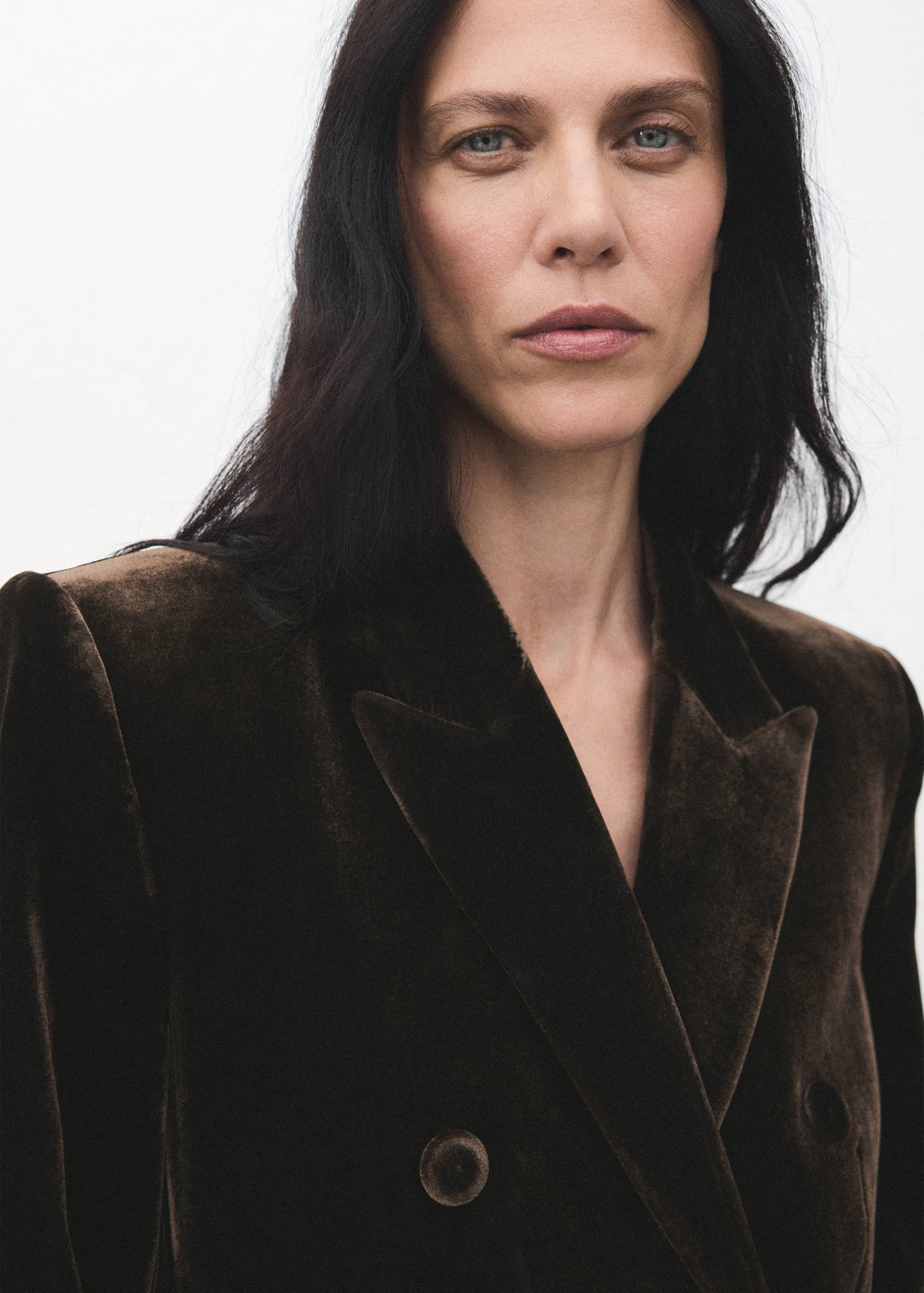 Blazer costume en velours double boutonnage - Détail de l'article 1