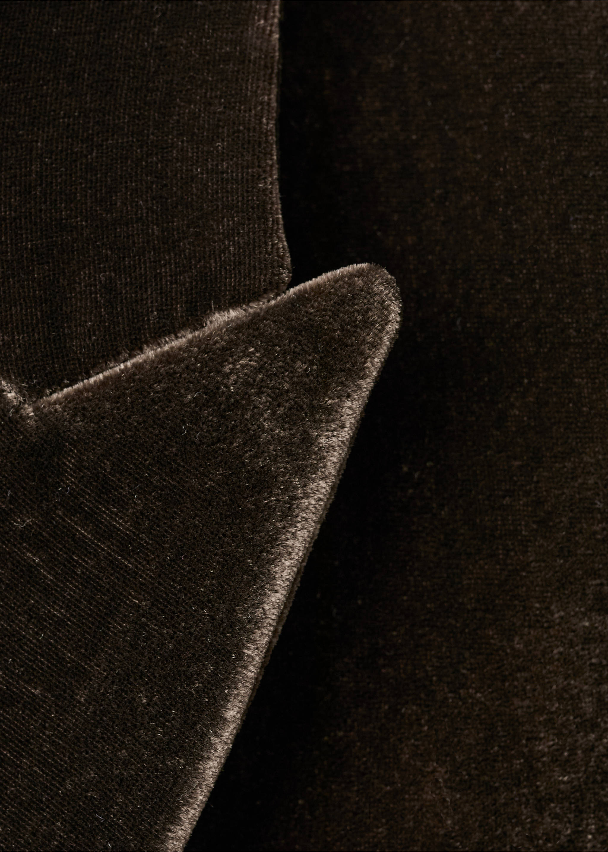 Blazer costume en velours double boutonnage - Détail de l'article 0, Chocolat. Ref: 17029407-00.