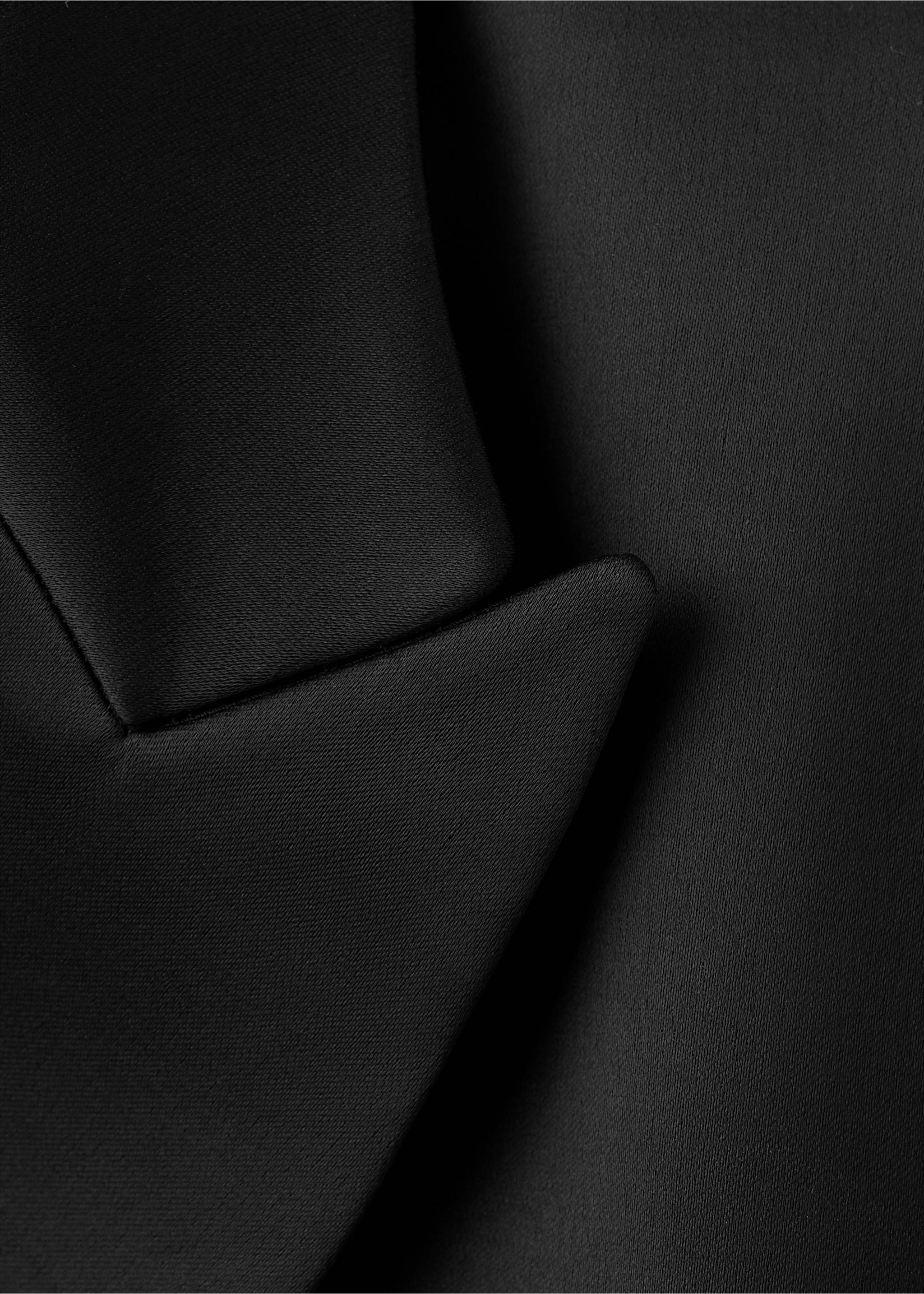 Blazer de costume satiné - Détail de l'article 8, Noir. Ref: 17029408-00.