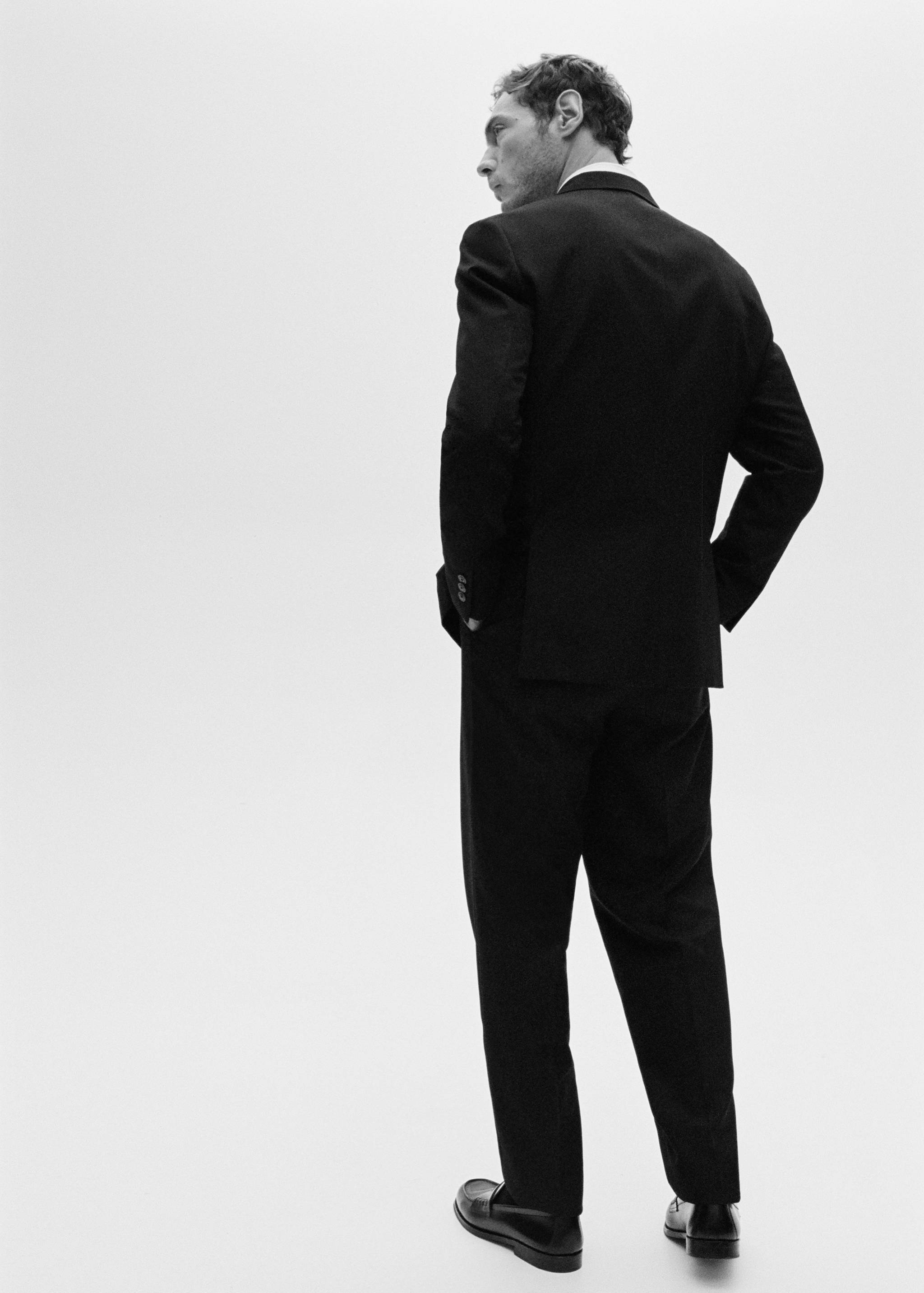 Pantalón traje regular fit pinzas - Detalle del artículo 5