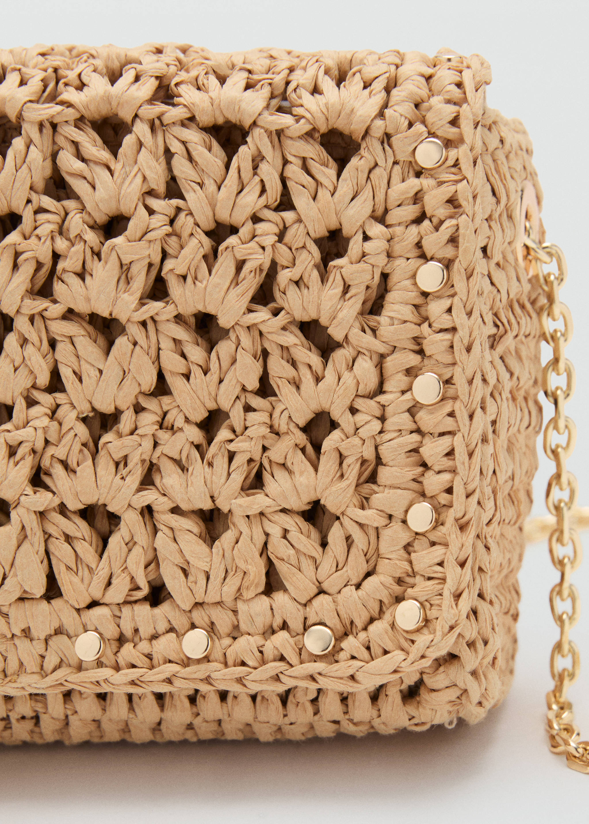 Mini natural fibre crossbody bag - Details of the article 2