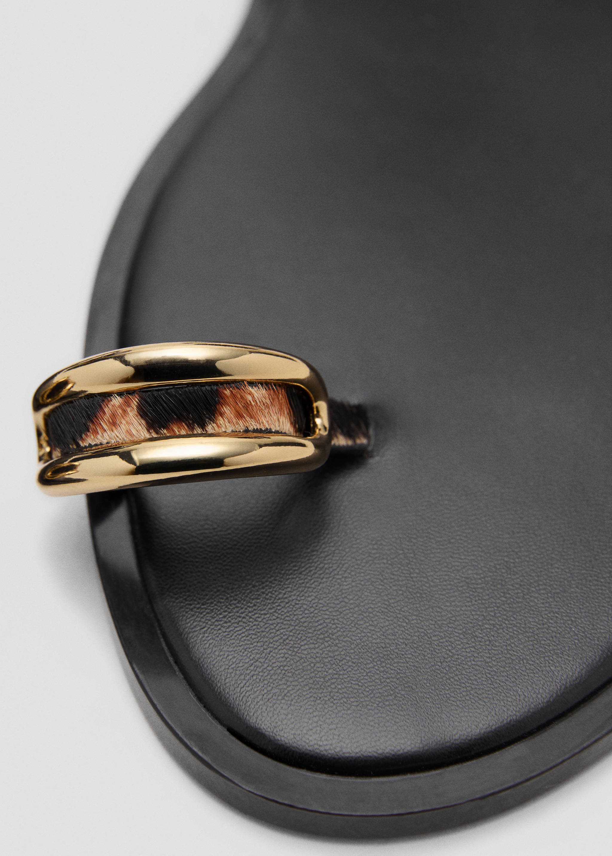 Sandale de piele animal print - Detaliu al articolului 2