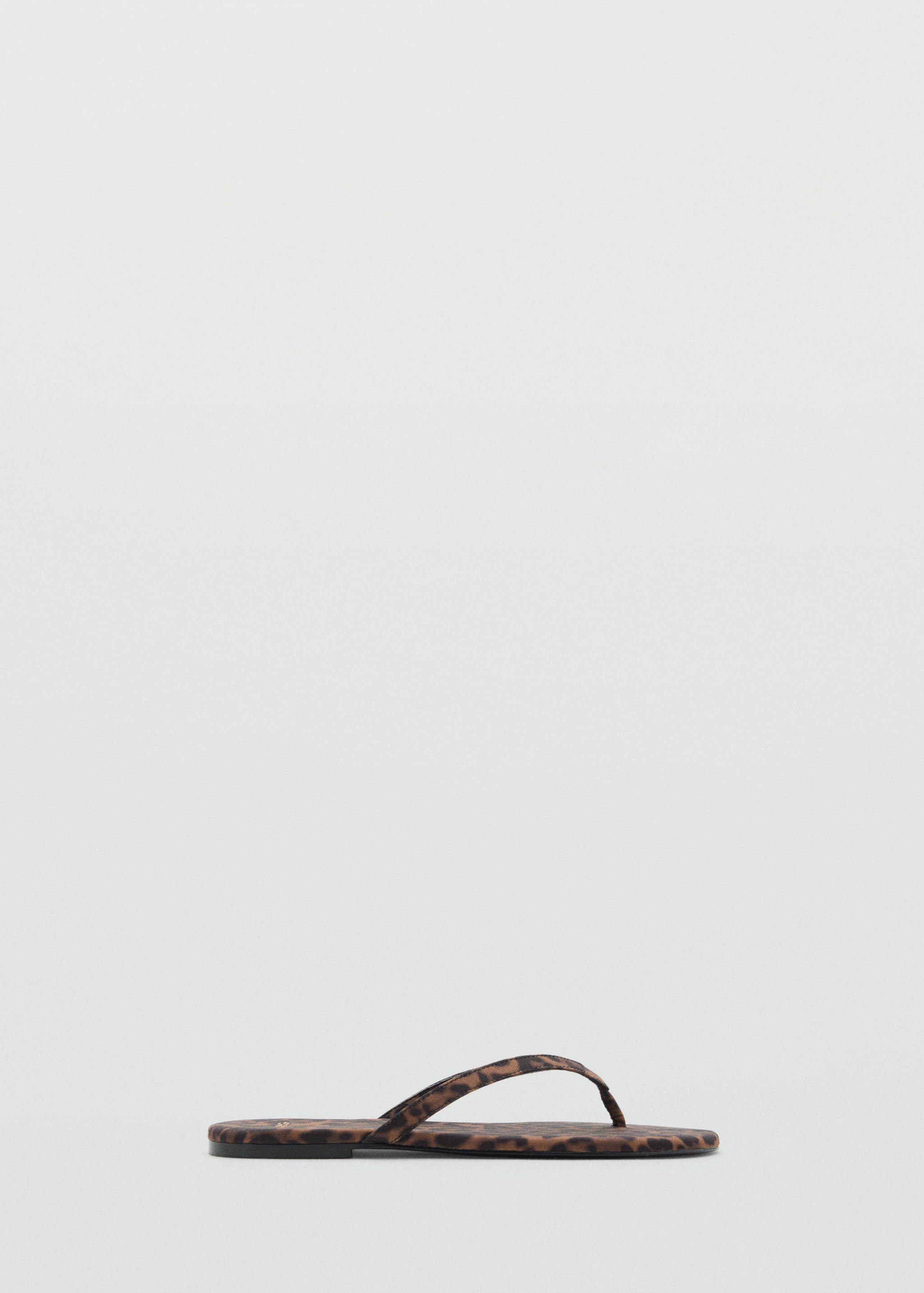 Leopard-print sandals with strap - Article without model