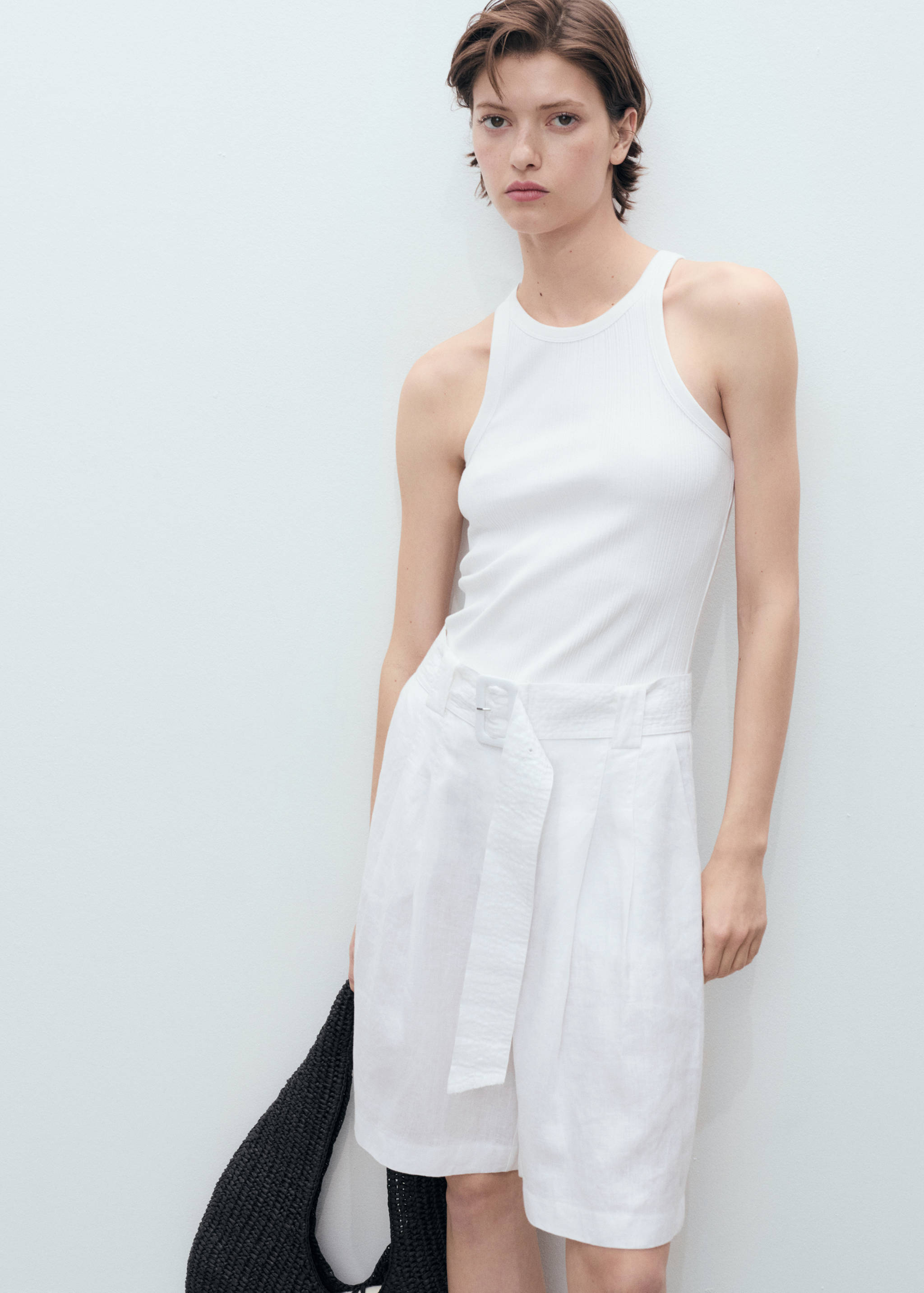 Bermuda lin ceinture - Détail de l'article 1