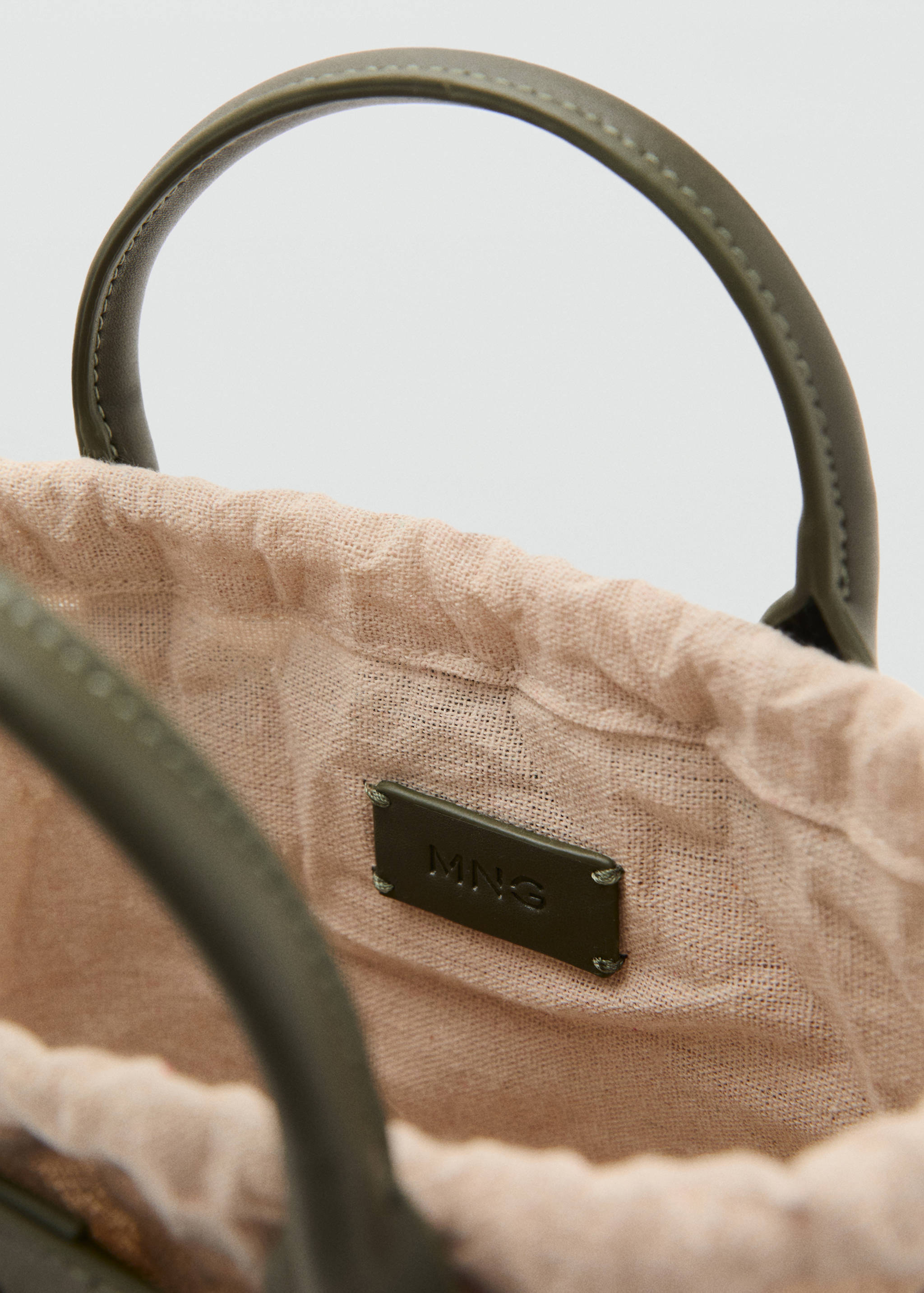 Liten väska med dubbla handtag i naturfiber - Detaljer om artikeln 2