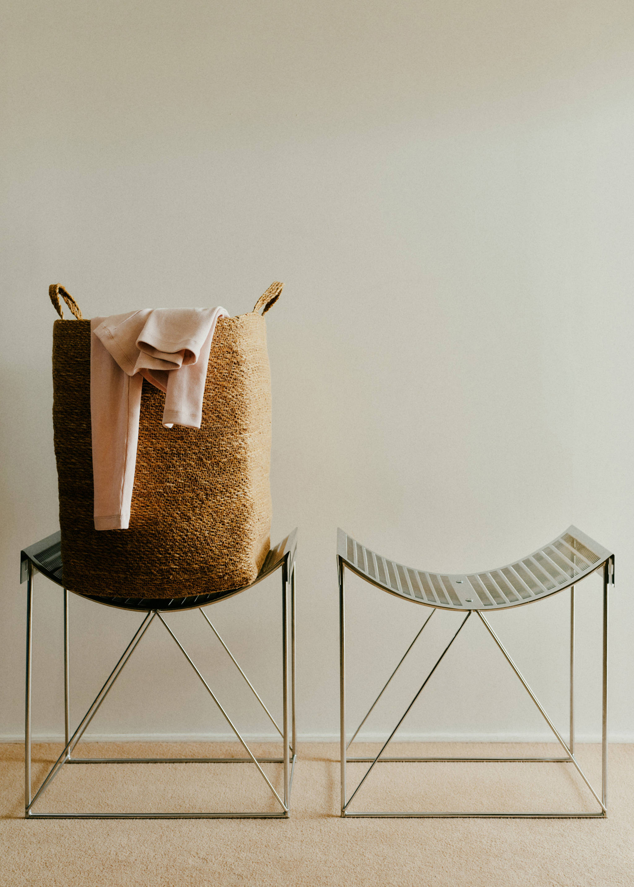 Medium natural fibre rectangular basket - Details of the article 6